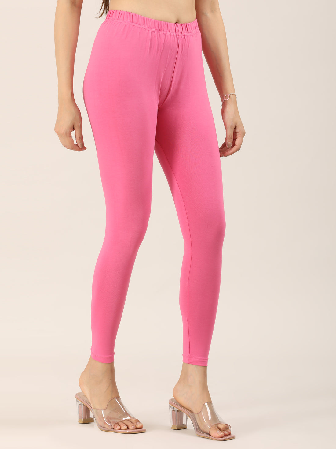 Naatiya Ankle Fit Leggings - Rani Rose