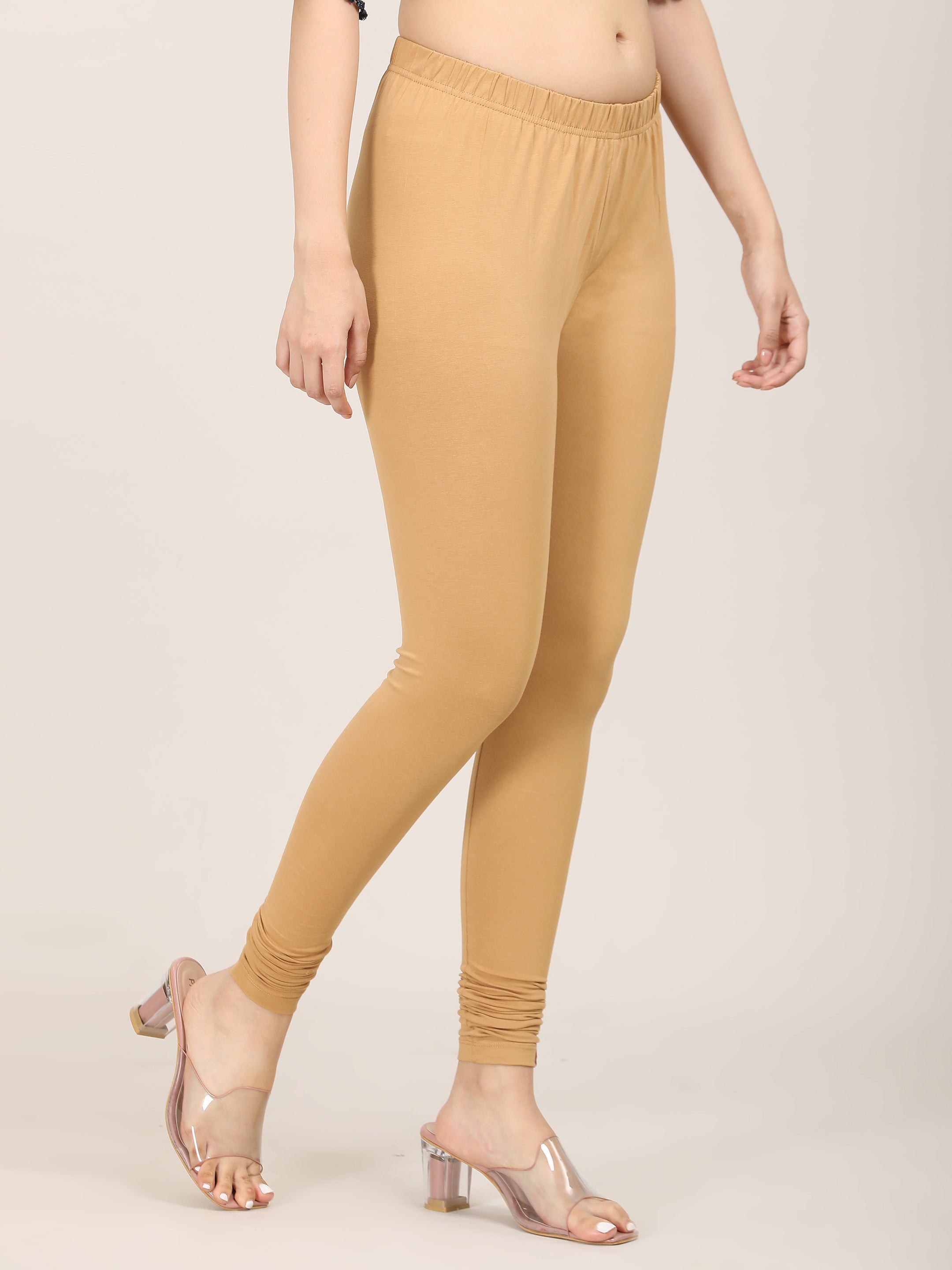 Naatiya Churidar Leggings - Biscuit