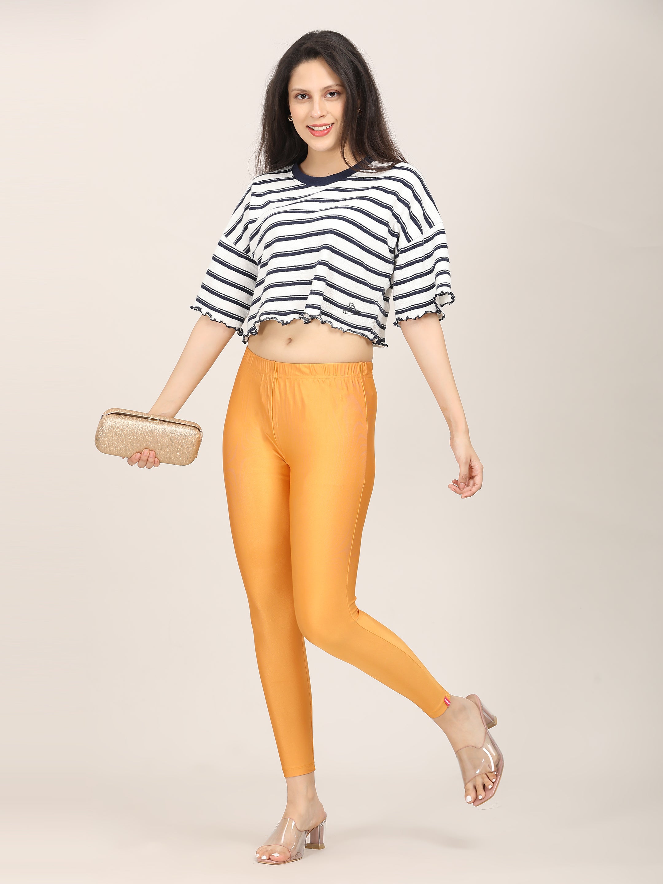 Naatiya Shimmer Leggings - Bronze