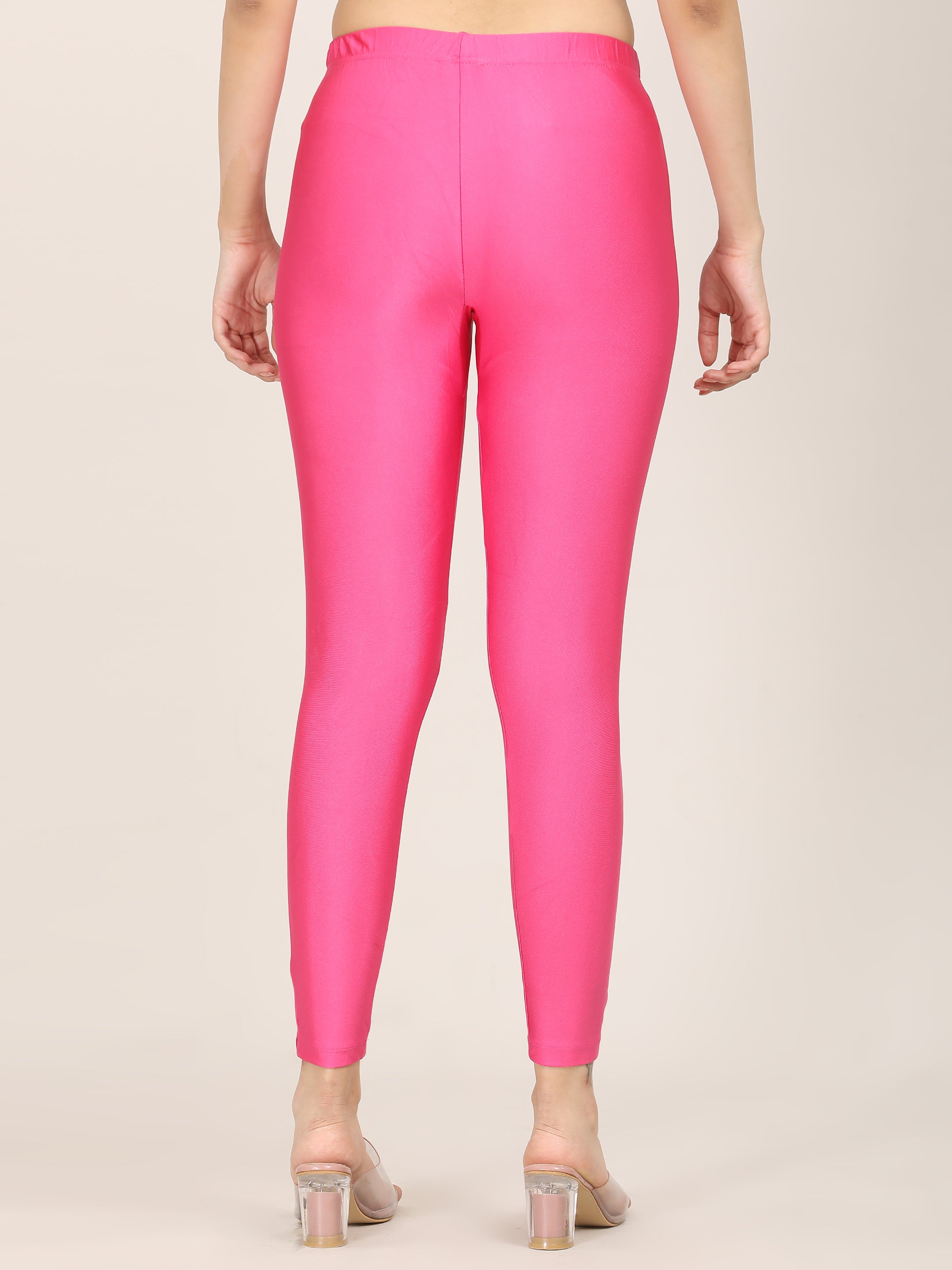Naatiya Shimmer Leggings - Rani Pink
