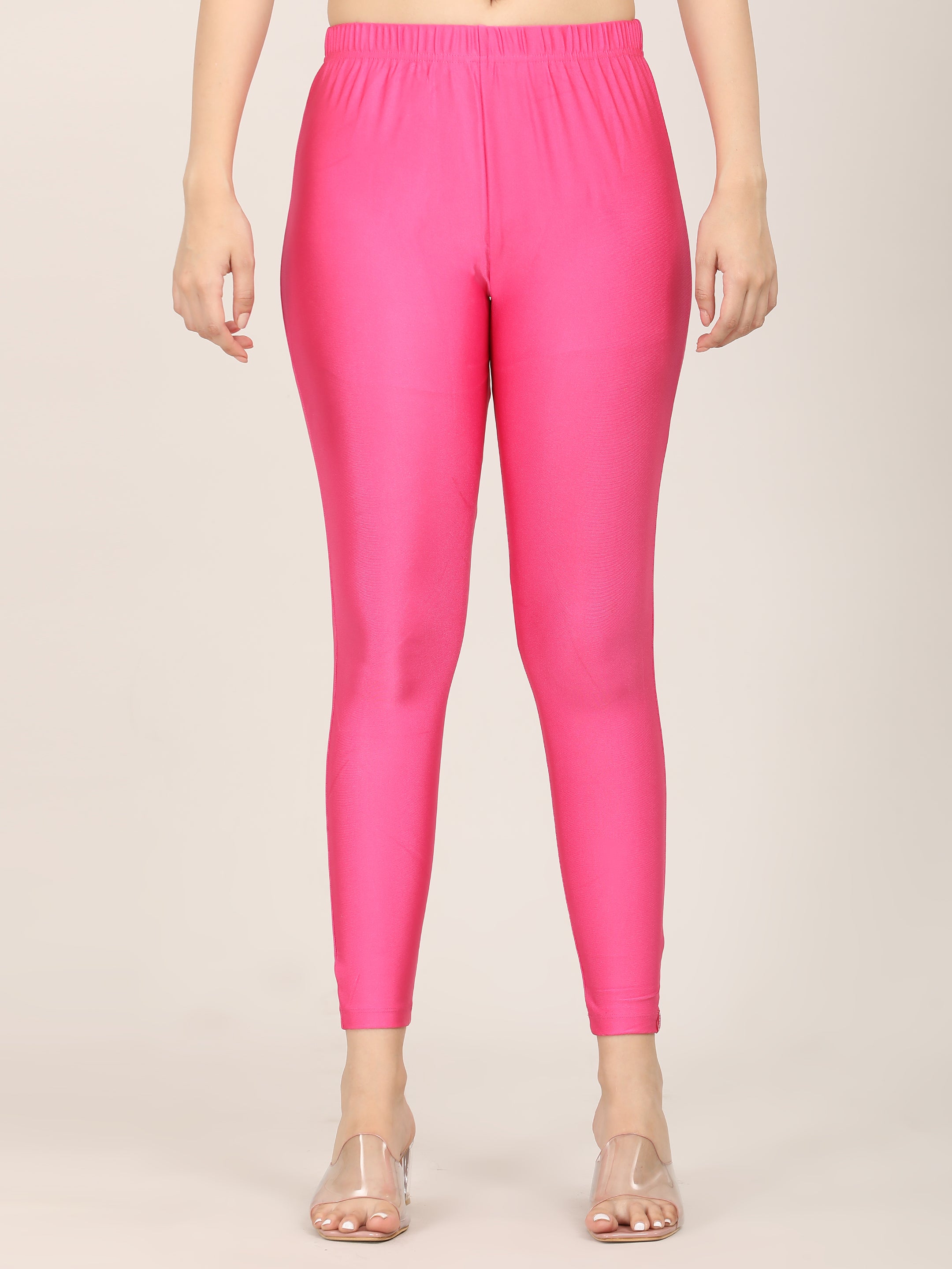 Naatiya Shimmer Leggings - Rani Pink