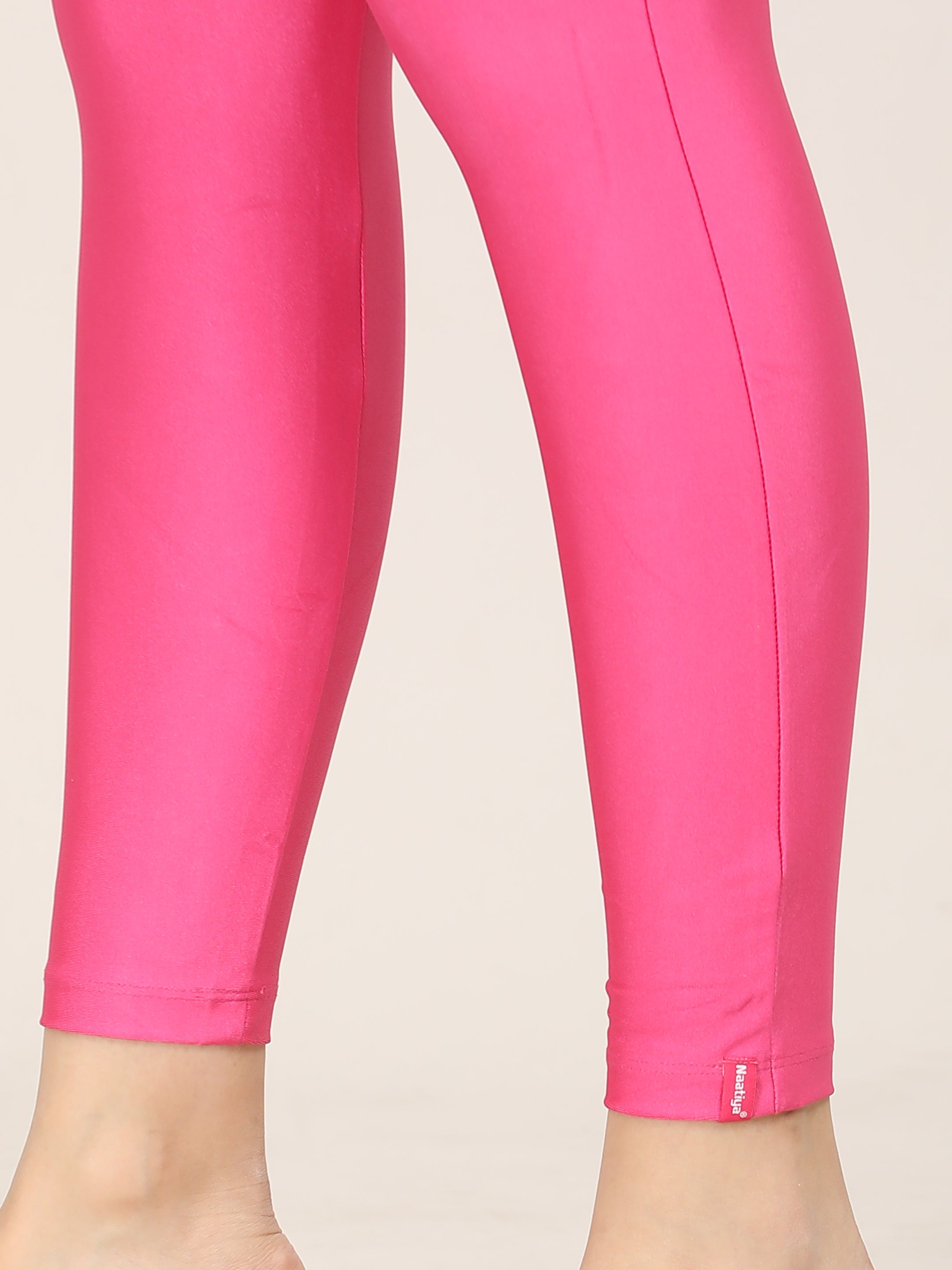 Naatiya Shimmer Leggings - Rani Pink