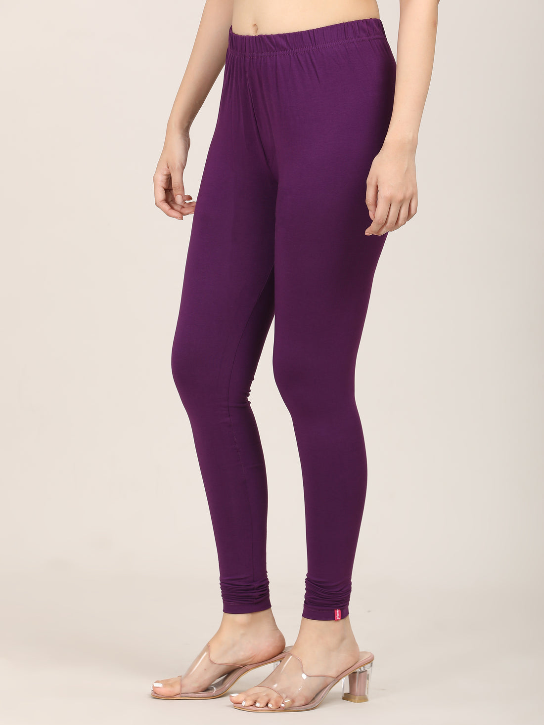 Naatiya Churidar Leggings - Plum