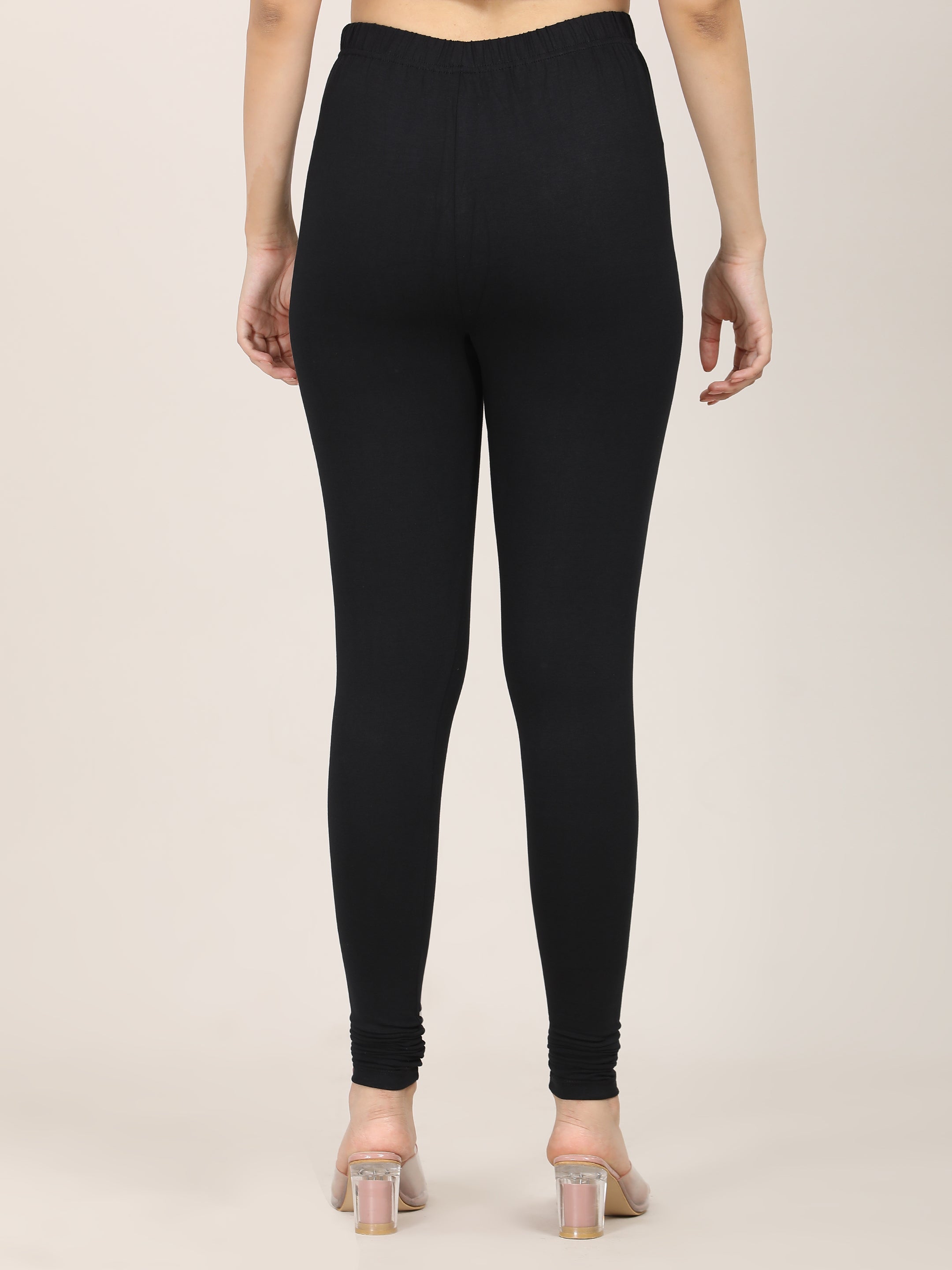 Naatiya Churidar Leggings - Black