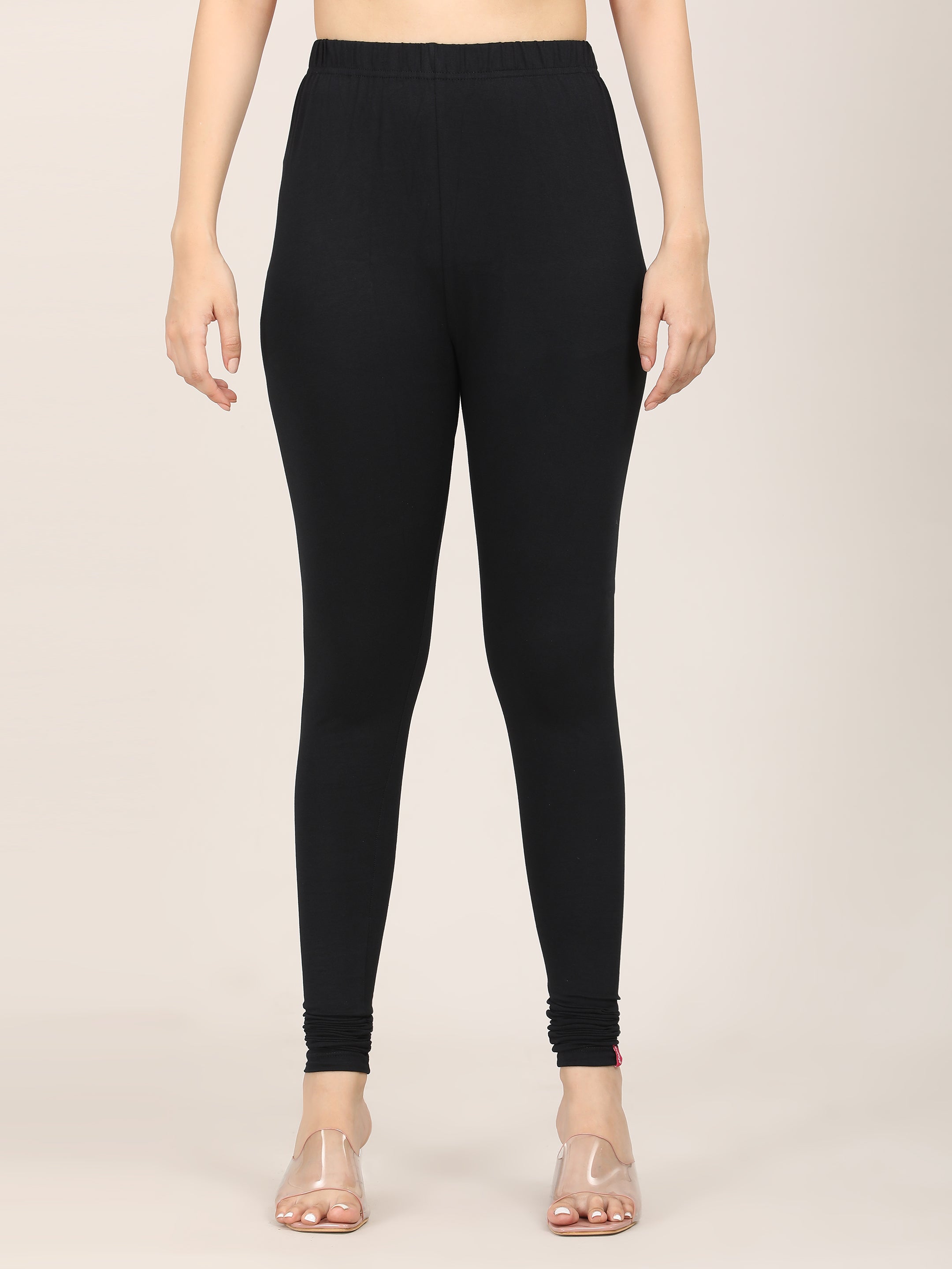 Naatiya Churidar Leggings - Black