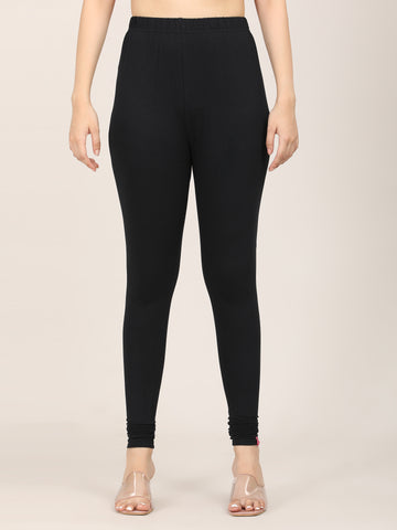 Naatiya Churidar Leggings - Black