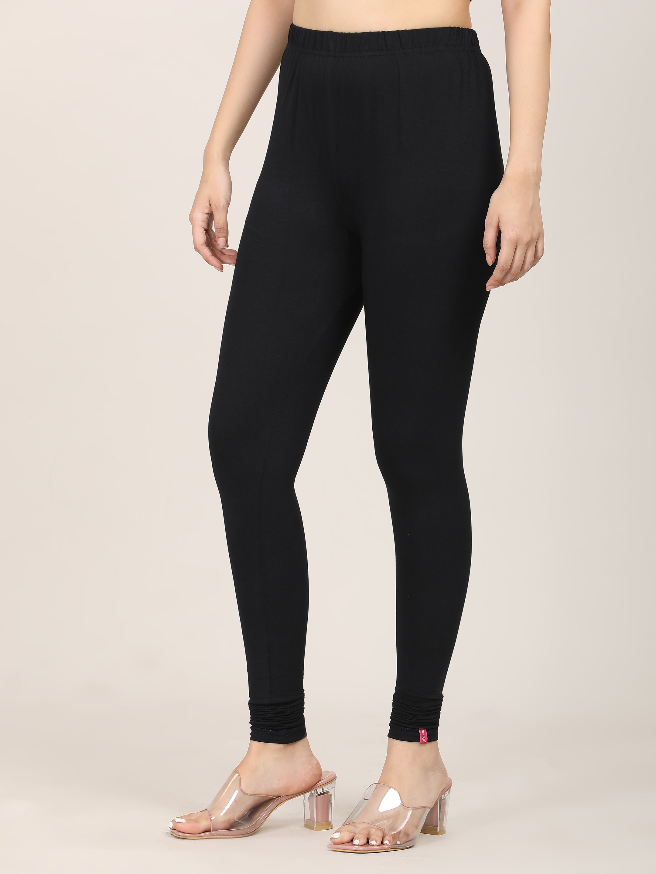 Naatiya Churidar Leggings - Black