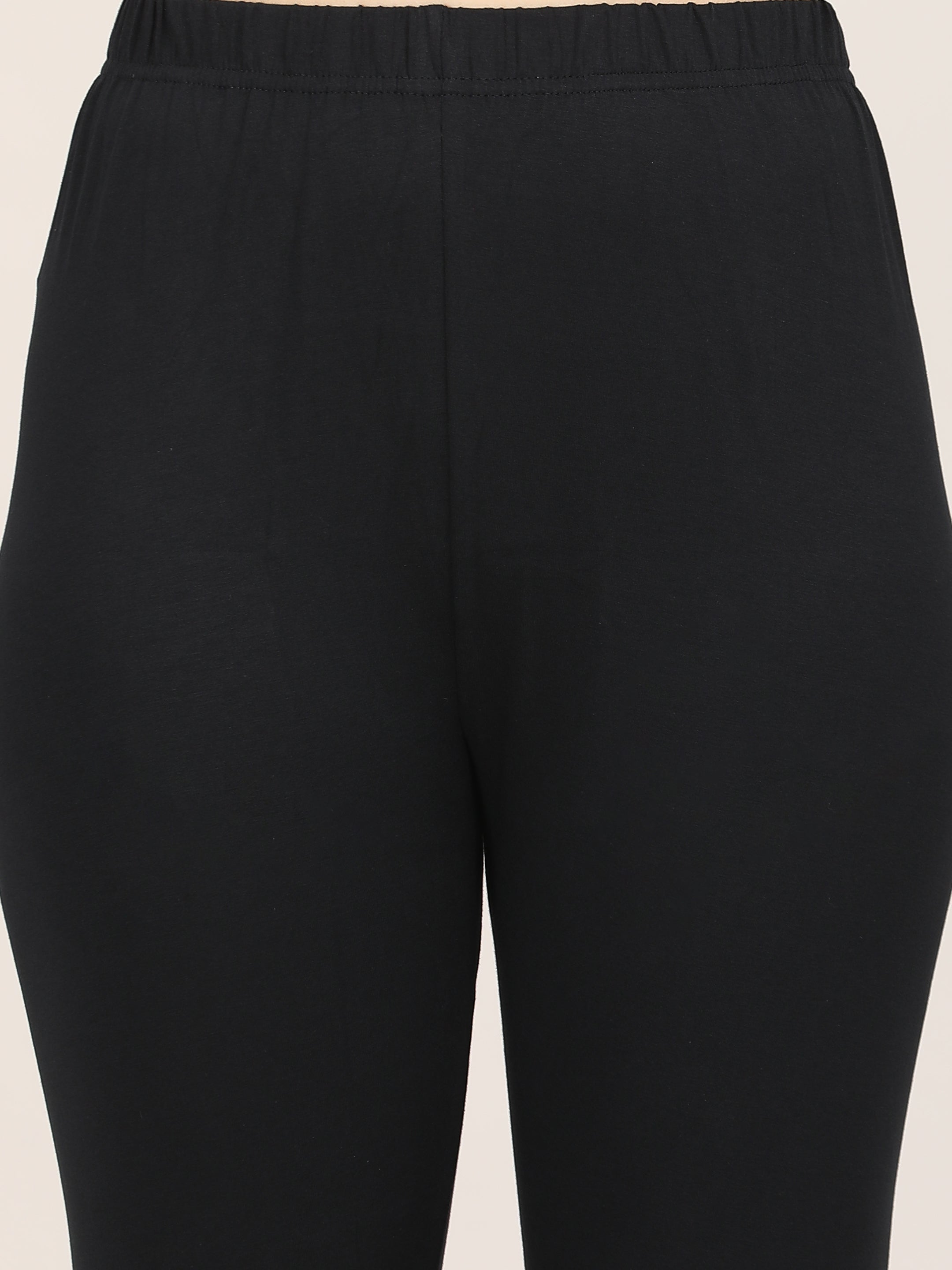 Naatiya Churidar Leggings - Black