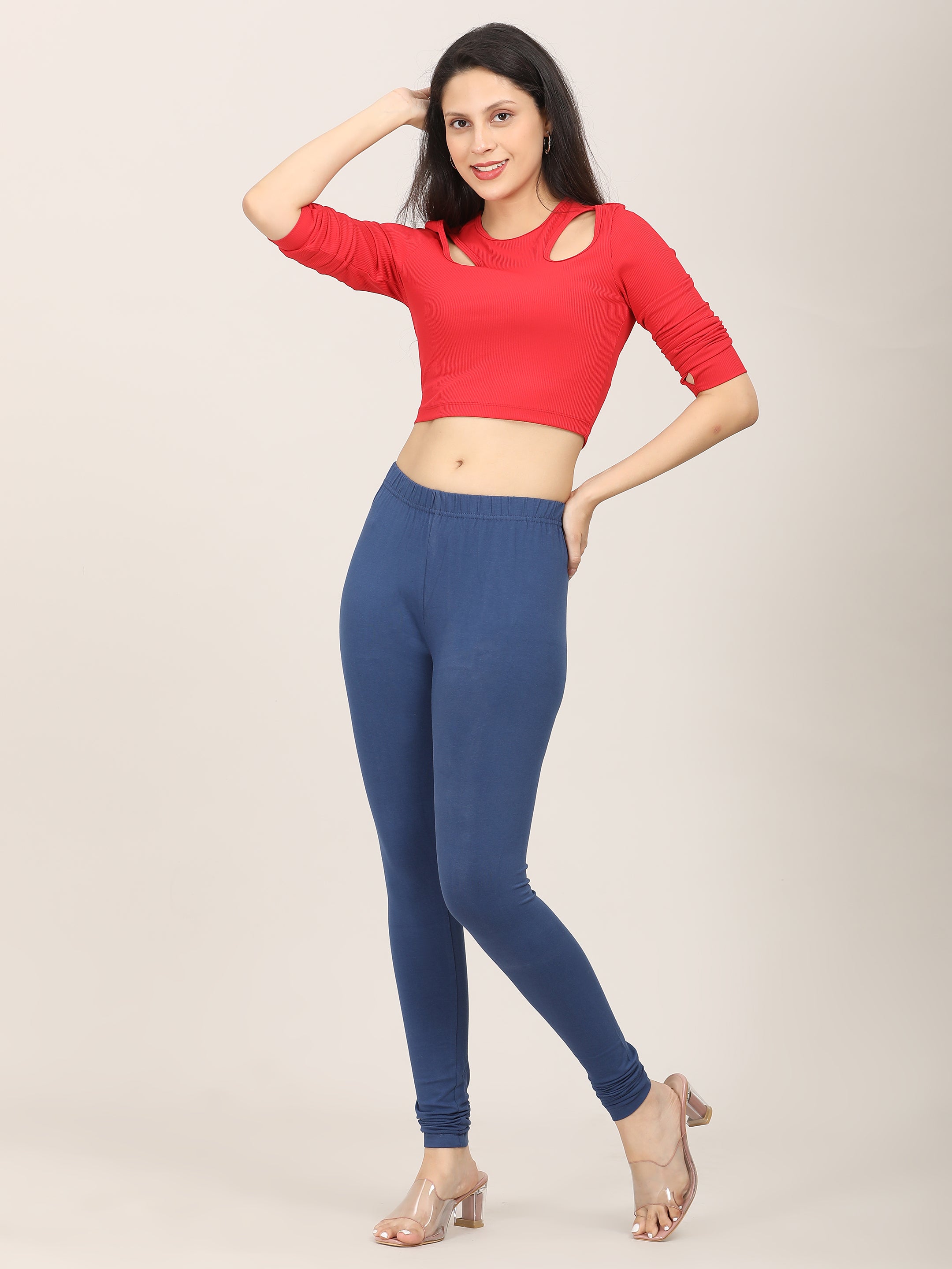 Naatiya Churidar Leggings - True Blue