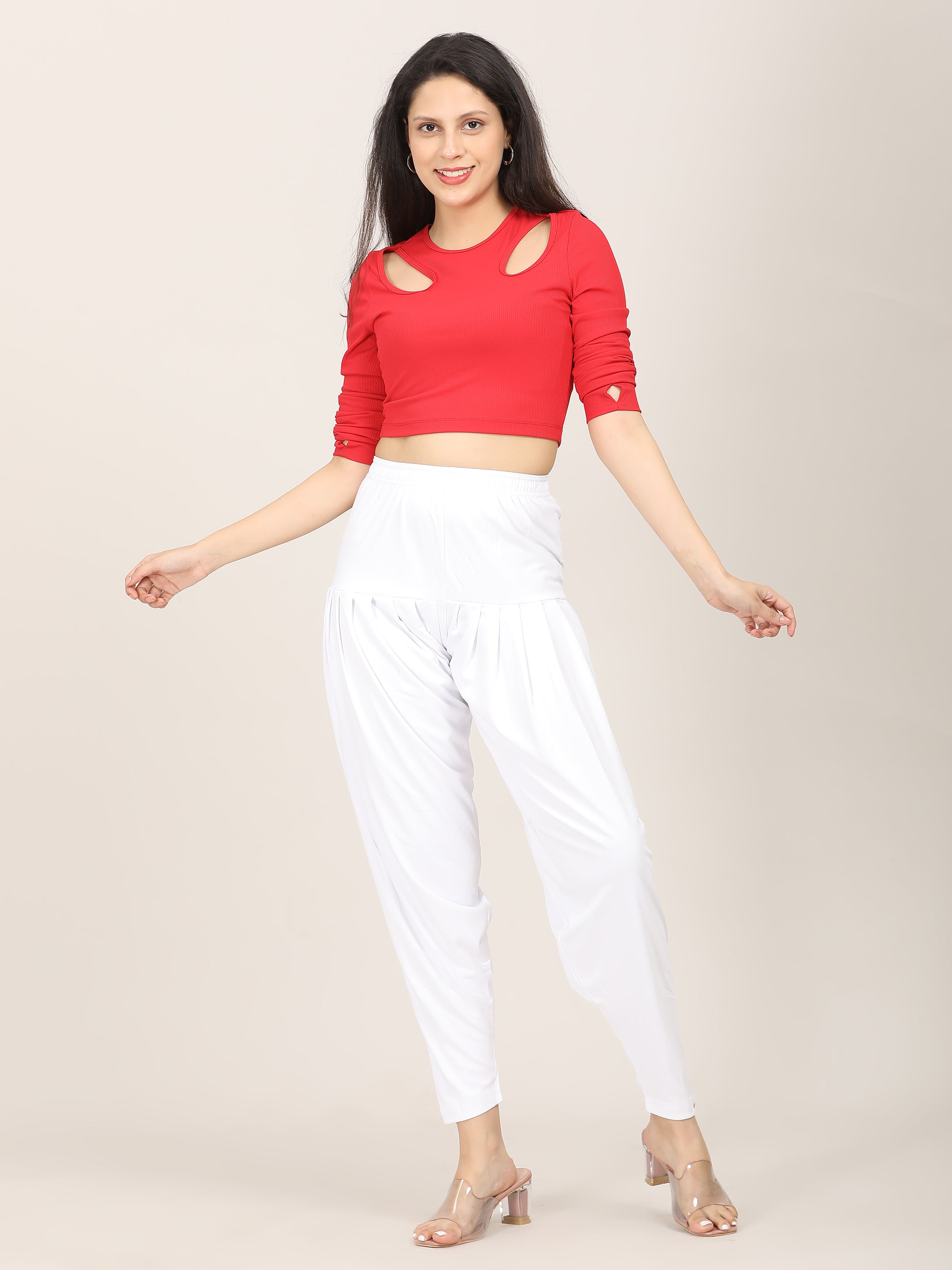 Patiala Bottom - White