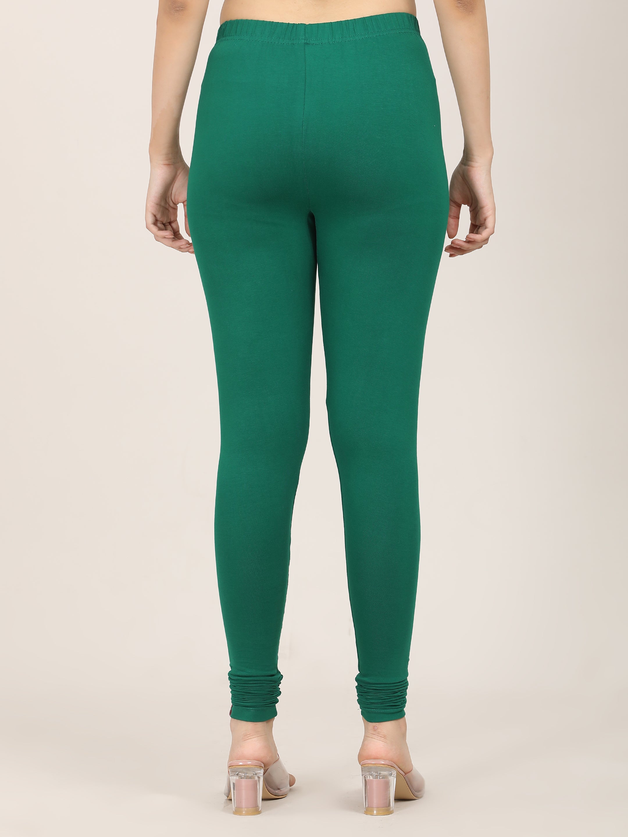 Naatiya Churidar Leggings - Rama Green