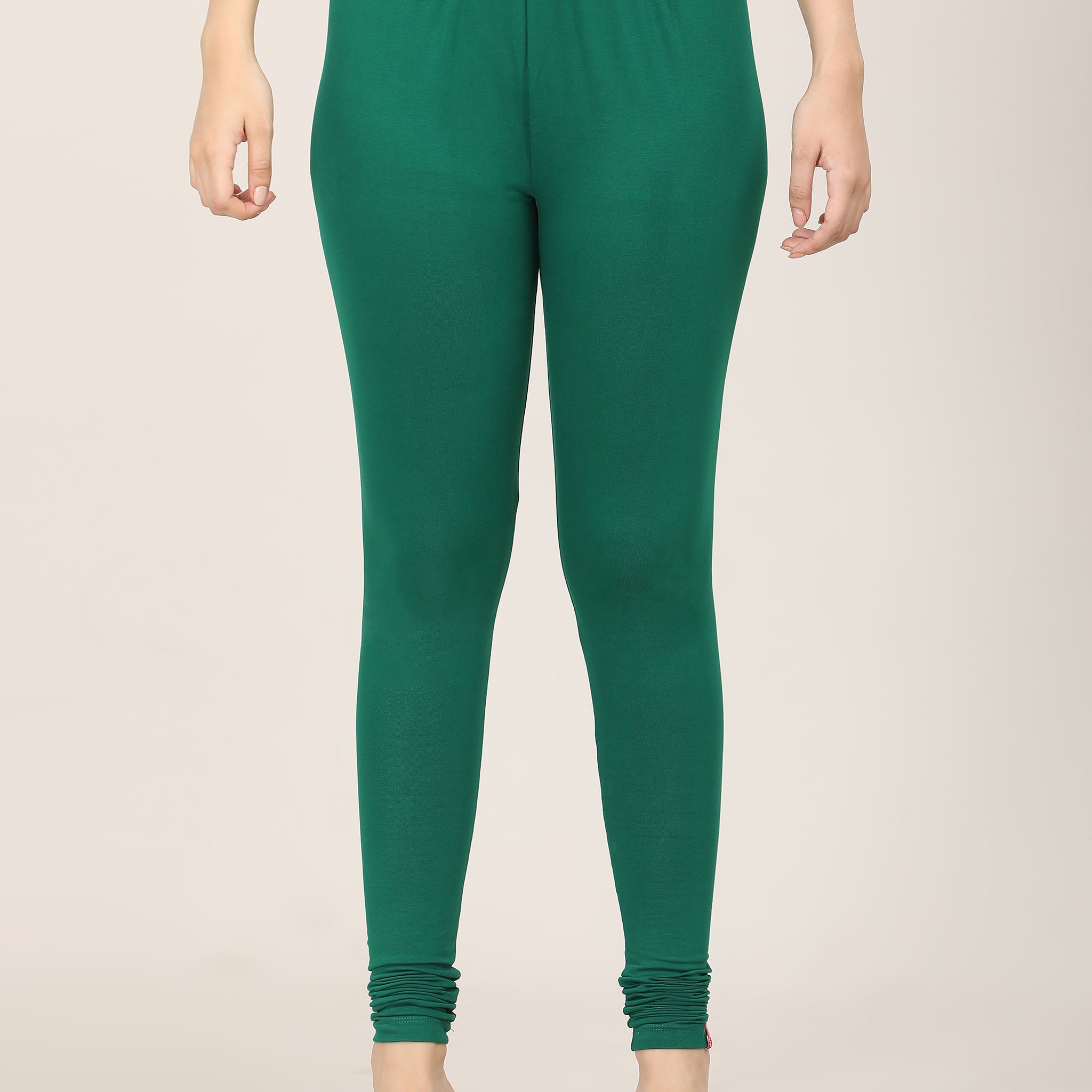 Naatiya Churidar Leggings - Rama Green