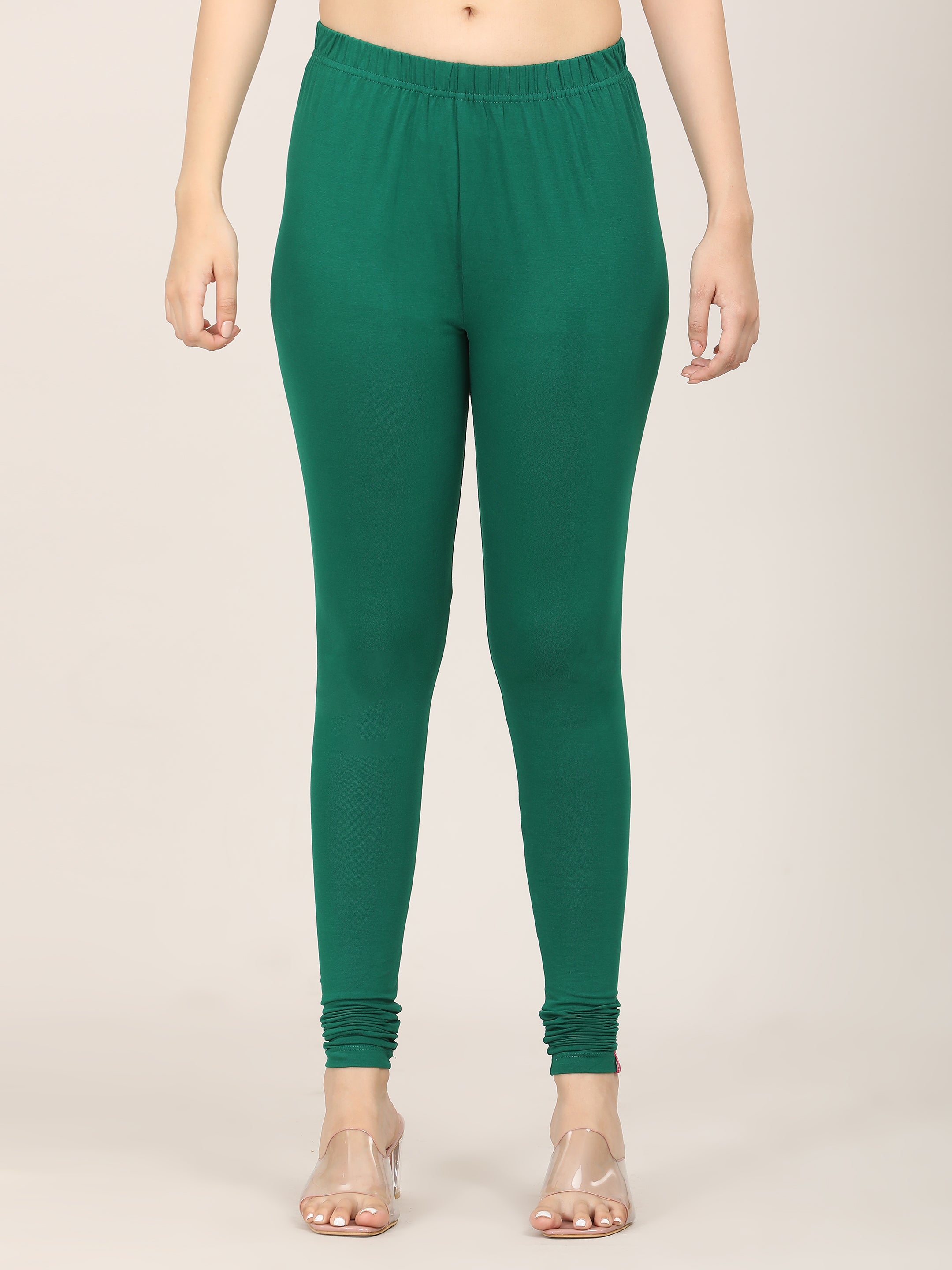 Naatiya Churidar Leggings - Rama Green