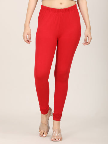 Naatiya Churidar Leggings - New Red