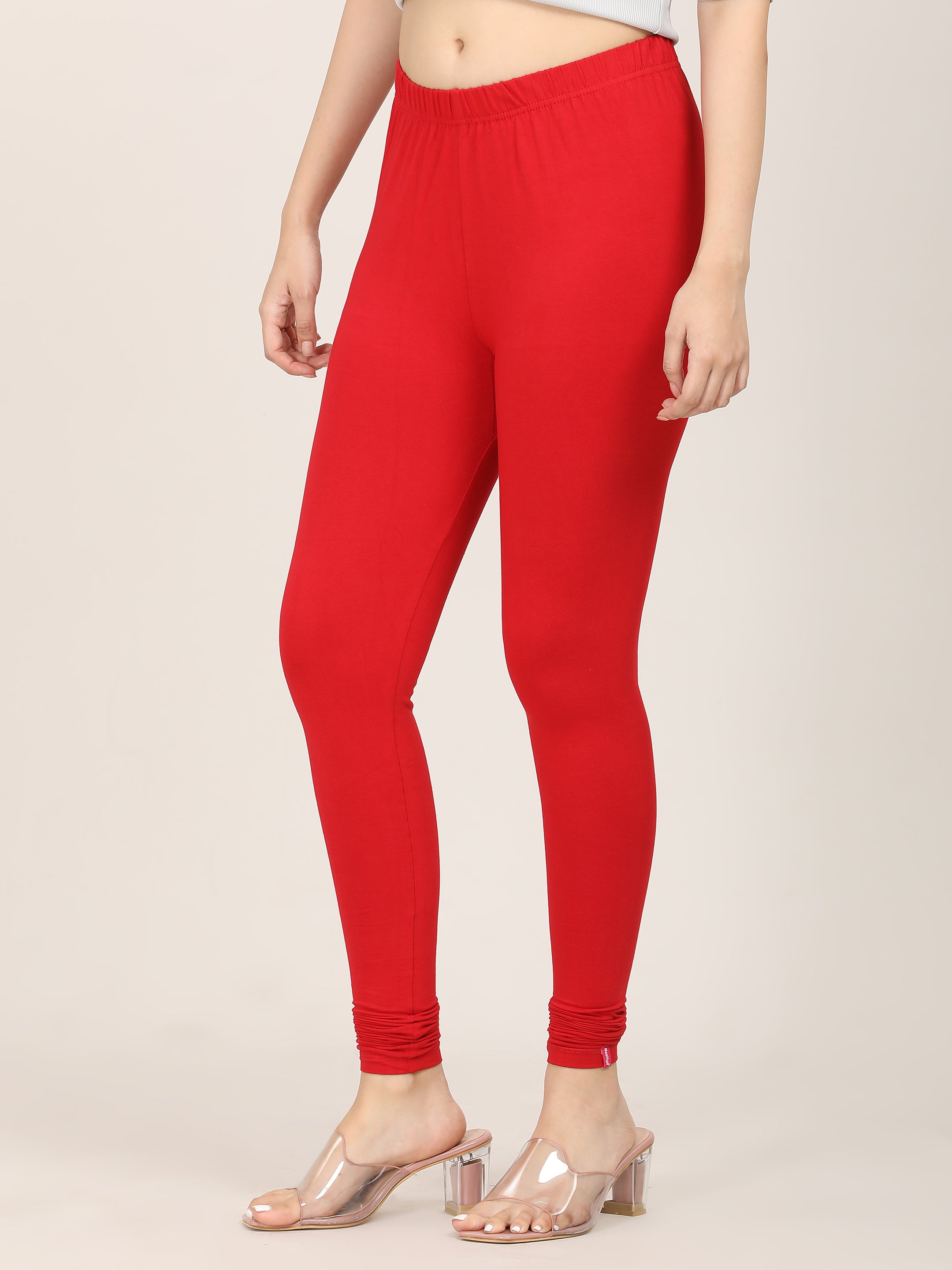Naatiya Churidar Leggings - New Red