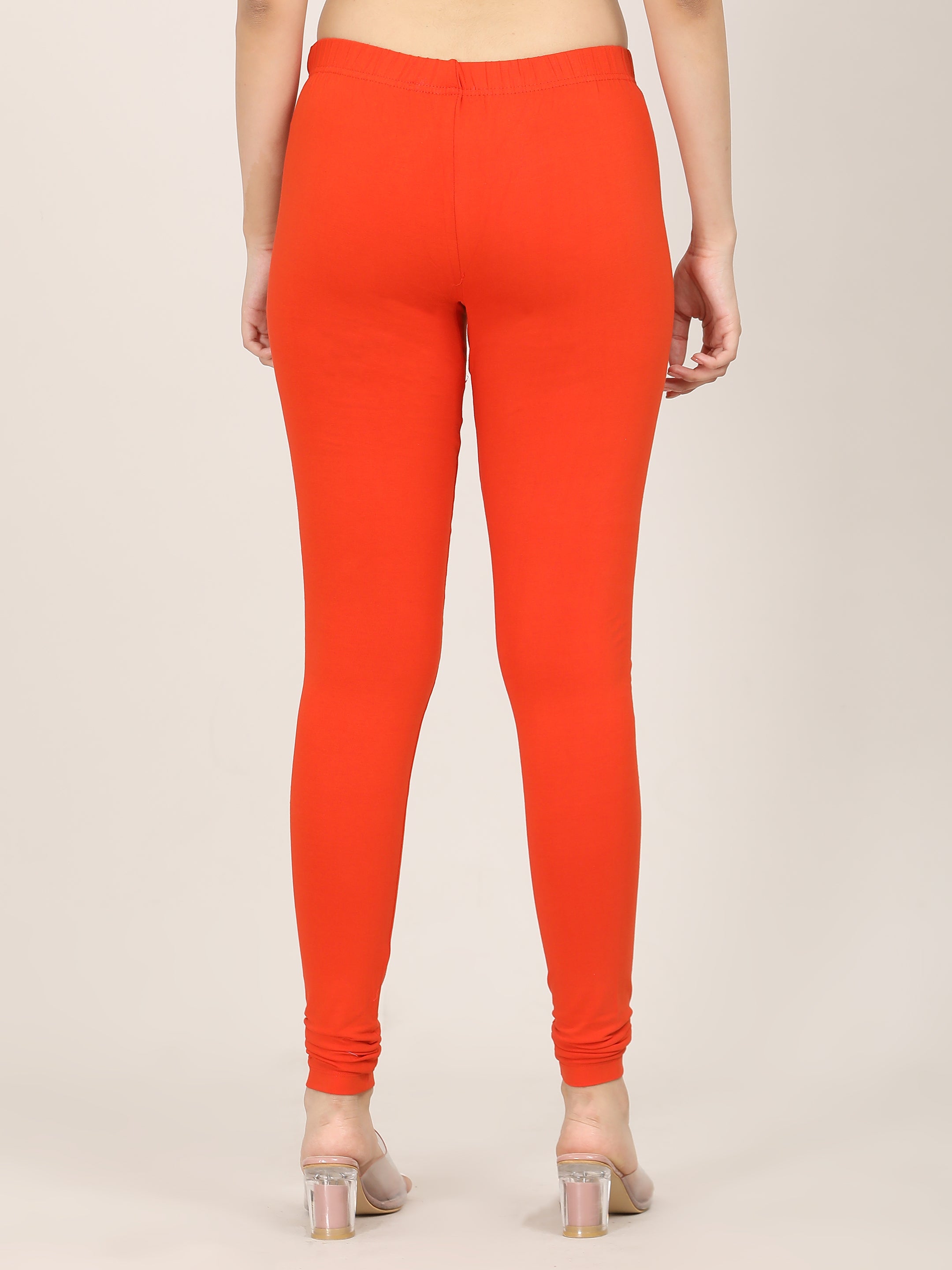 Naatiya Churidar Leggings - D Orange