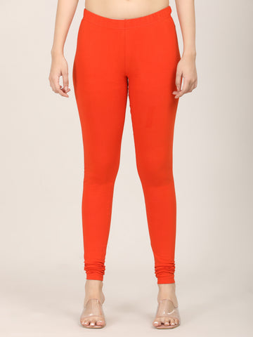 Naatiya Churidar Leggings - D Orange