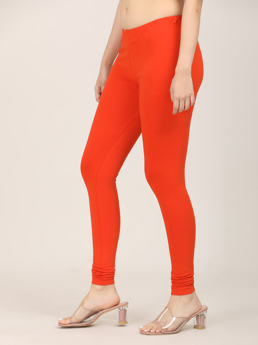 Naatiya Churidar Leggings - D Orange