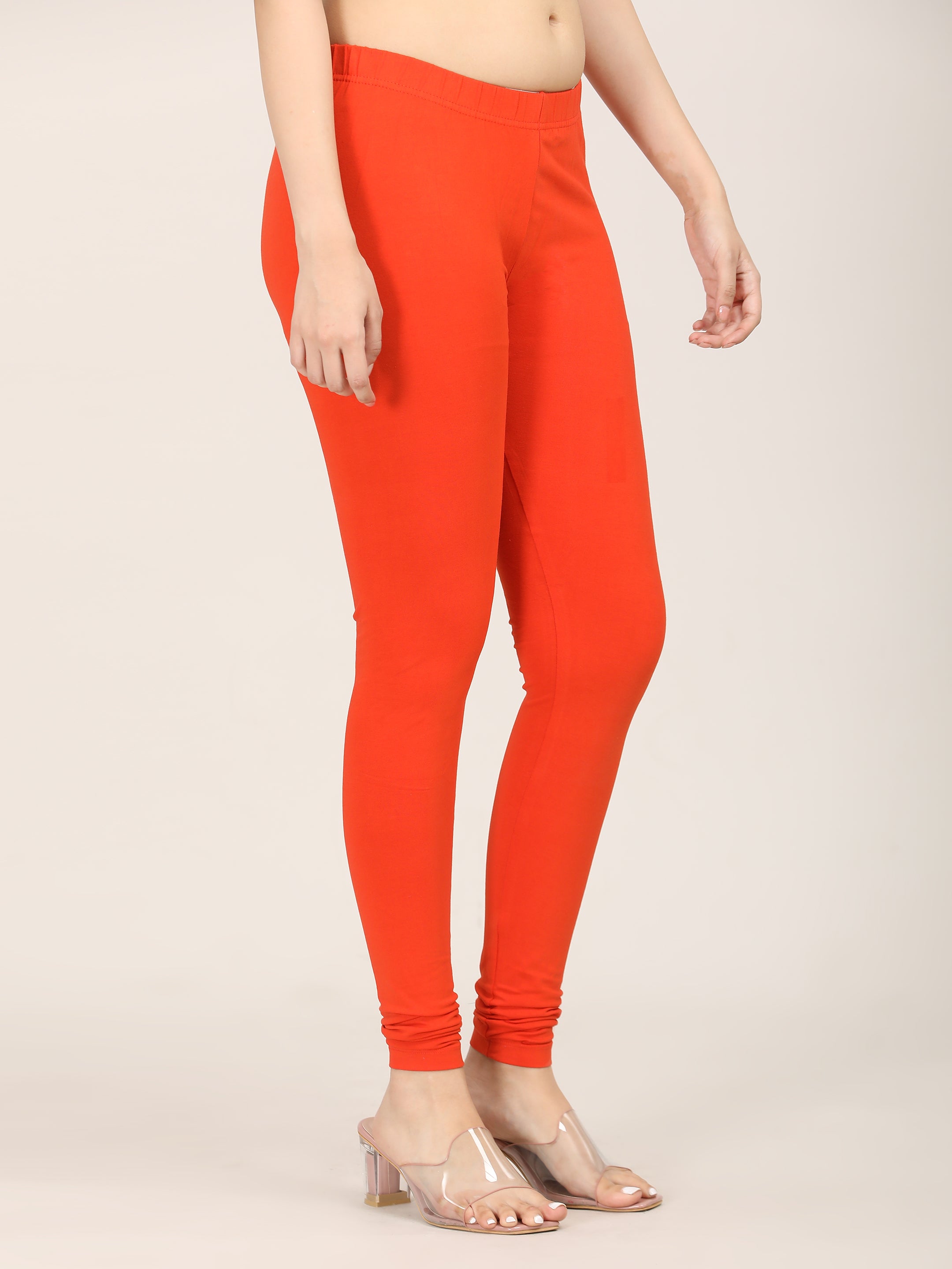 Naatiya Churidar Leggings - D Orange