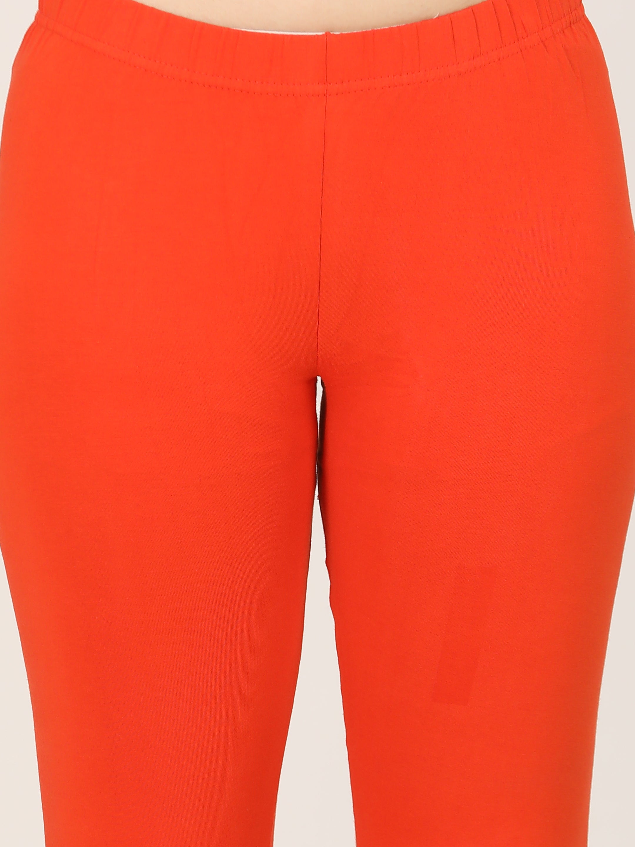 Naatiya Churidar Leggings - D Orange
