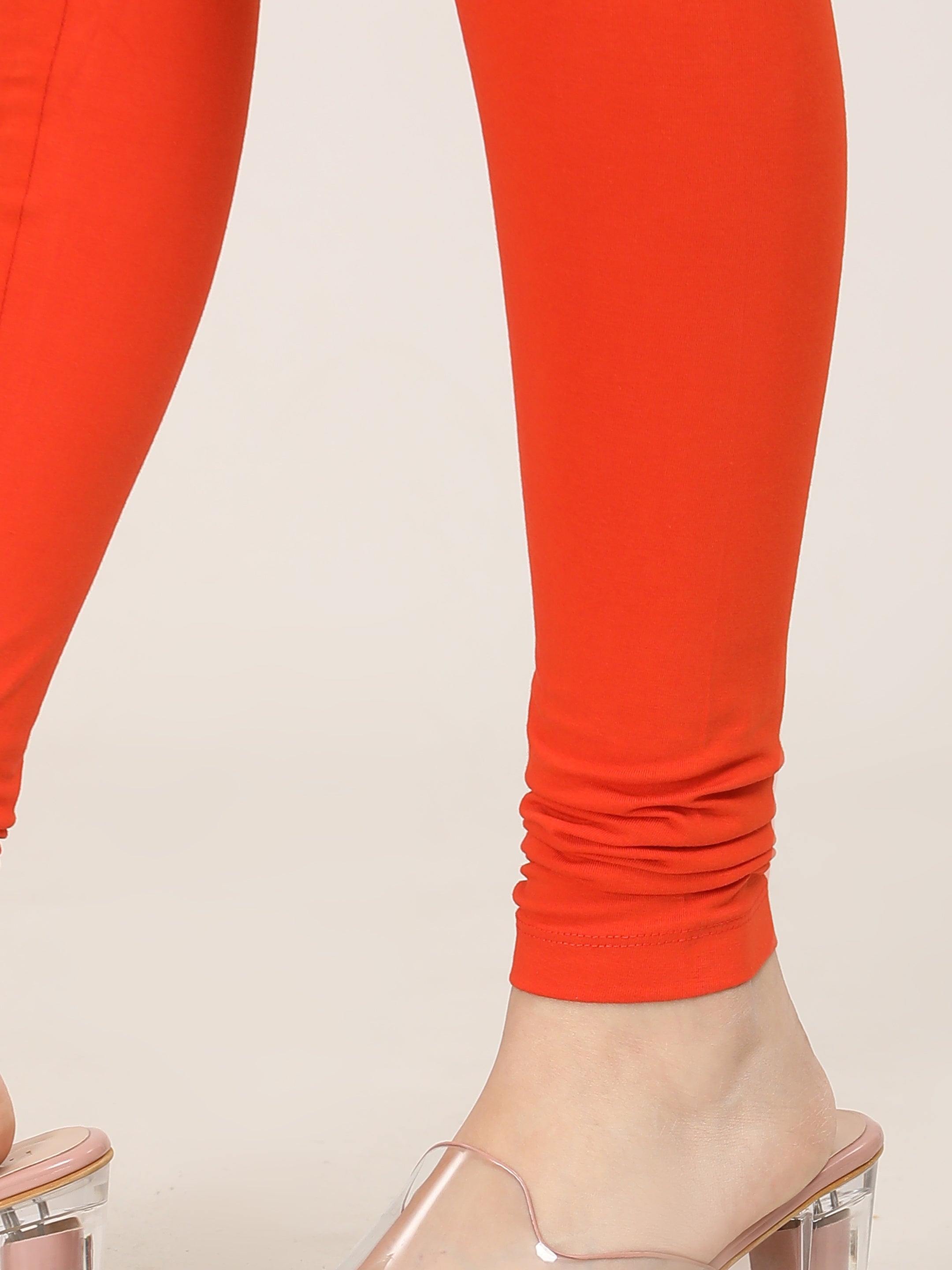 Naatiya Churidar Leggings - D Orange