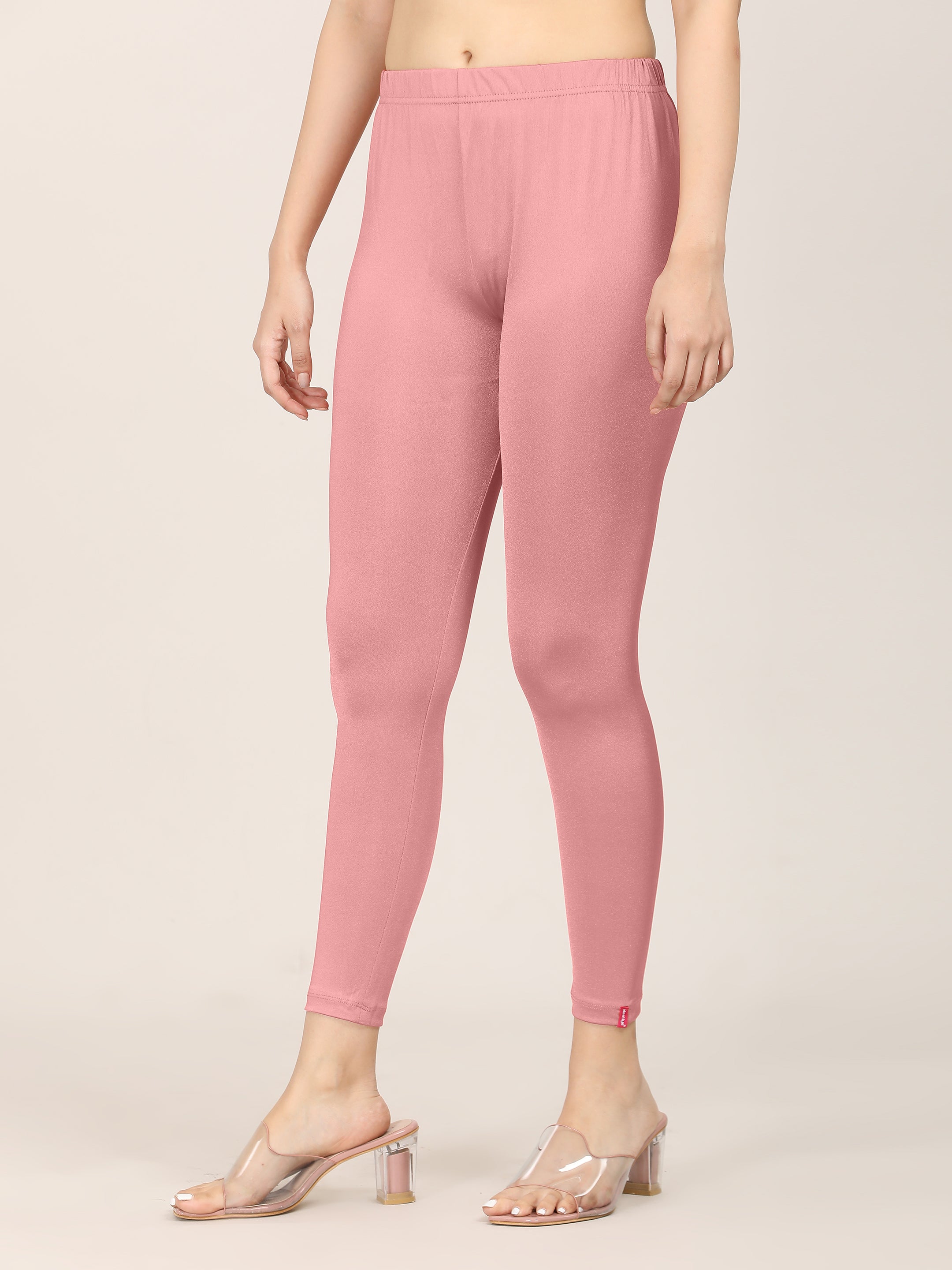 Naatiya Shimmer Leggings - Rose Gold