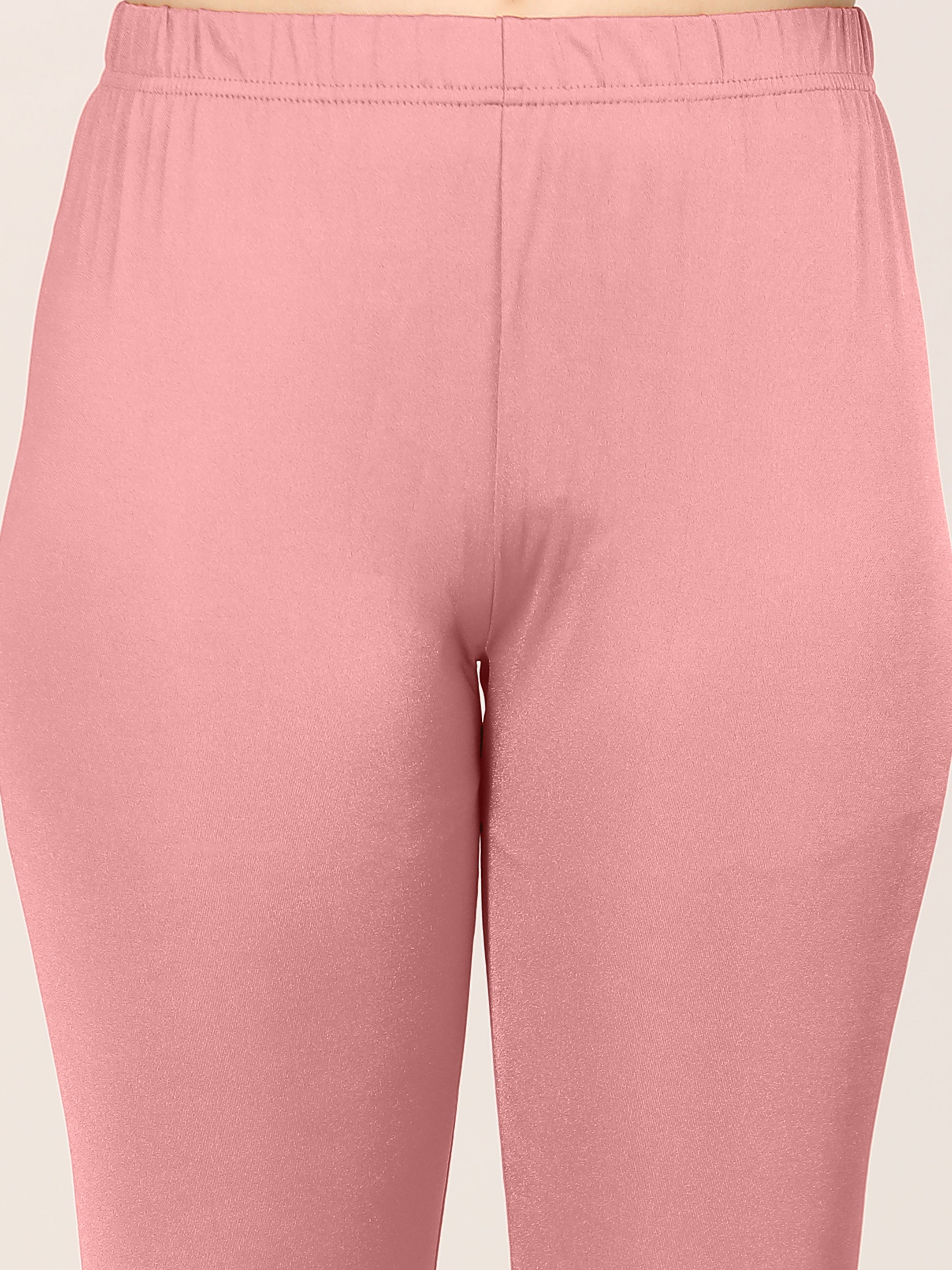 Naatiya Shimmer Leggings - Rose Gold