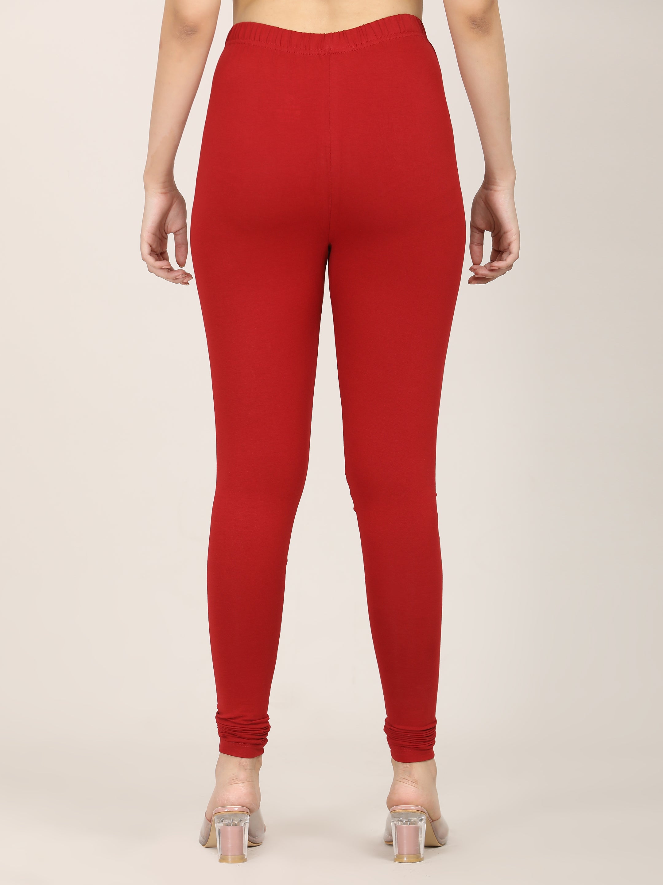 Naatiya Churidar Leggings - Burgundy