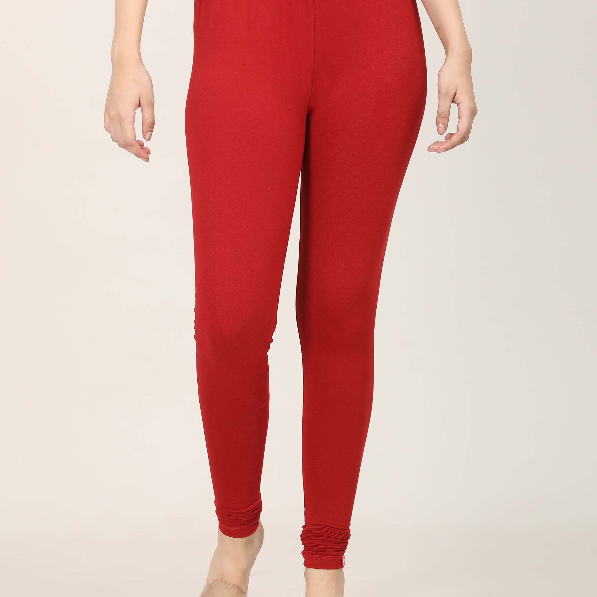 Naatiya Churidar Leggings - Burgundy