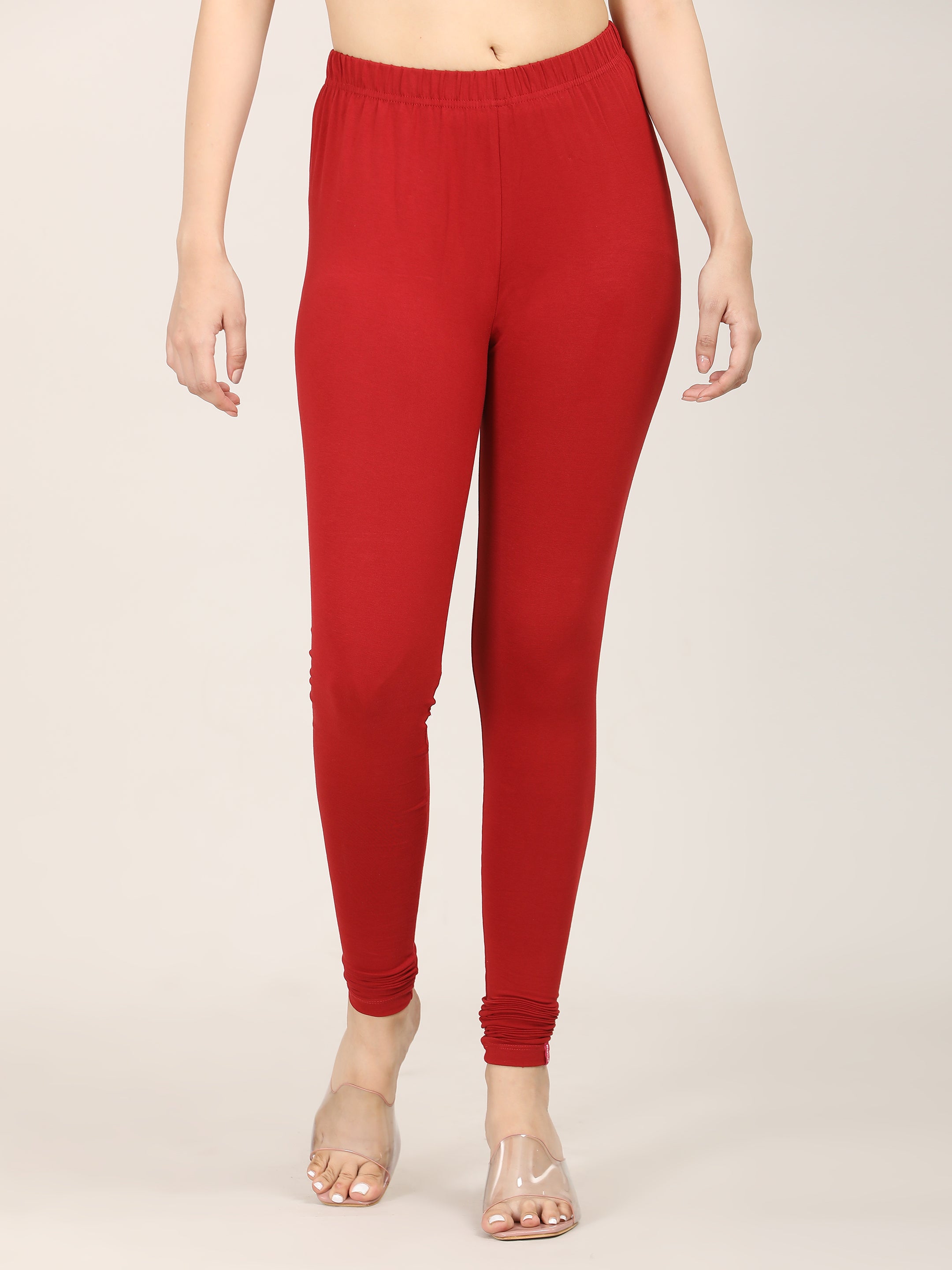 Naatiya Churidar Leggings - Burgundy