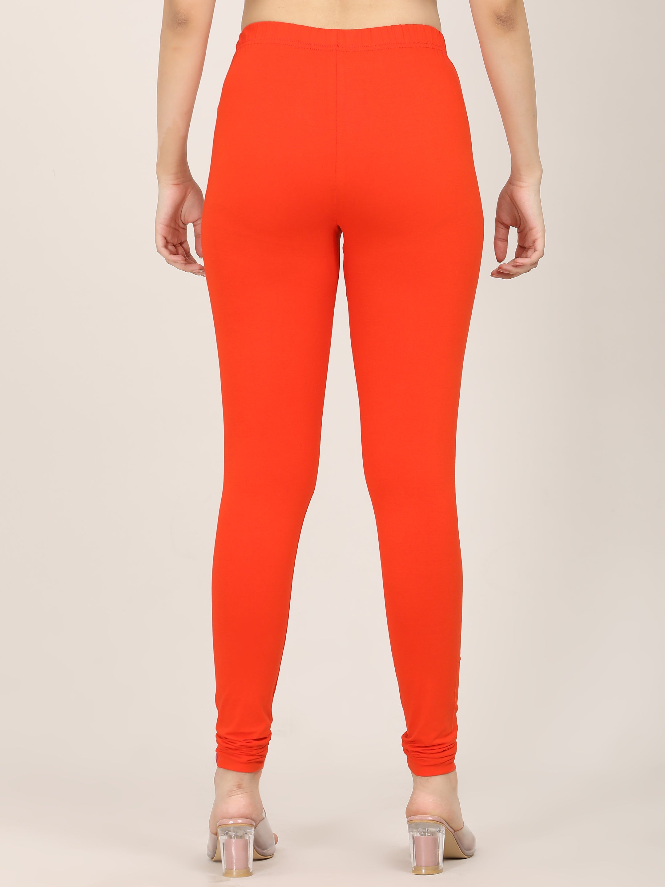 Naatiya Churidar Leggings - Papaya