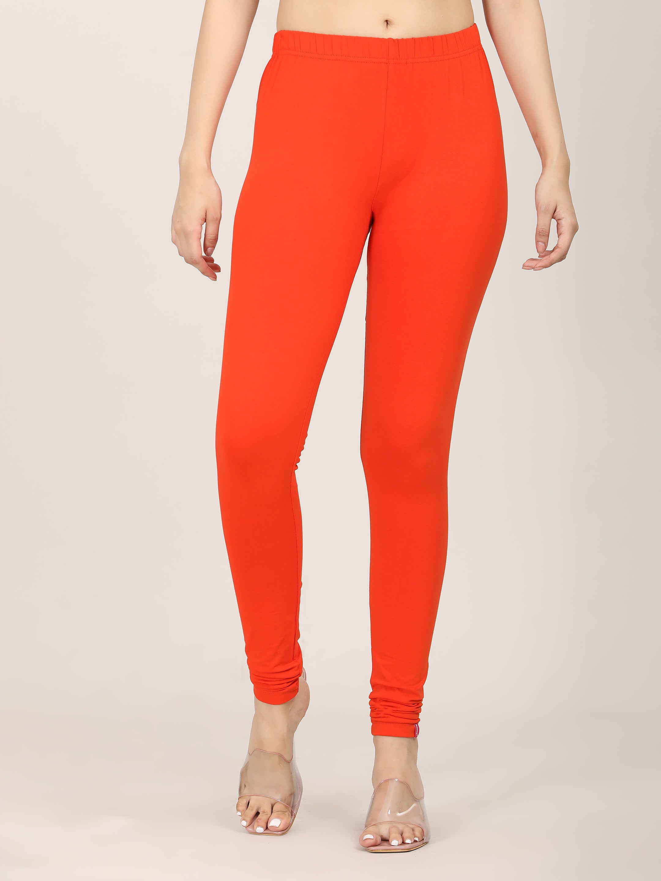 Naatiya Churidar Leggings - Papaya