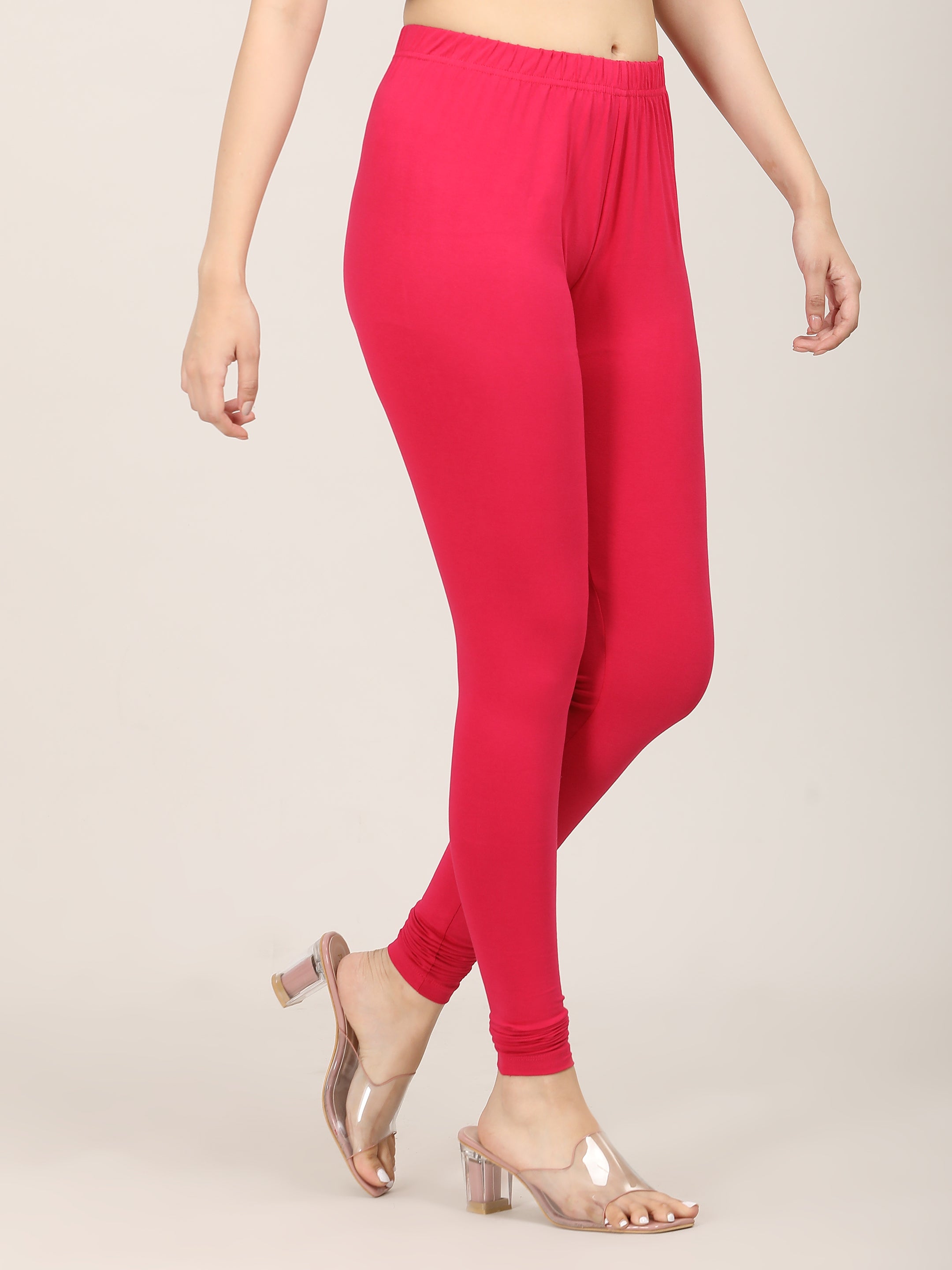 Naatiya Churidar Leggings - Strawberry