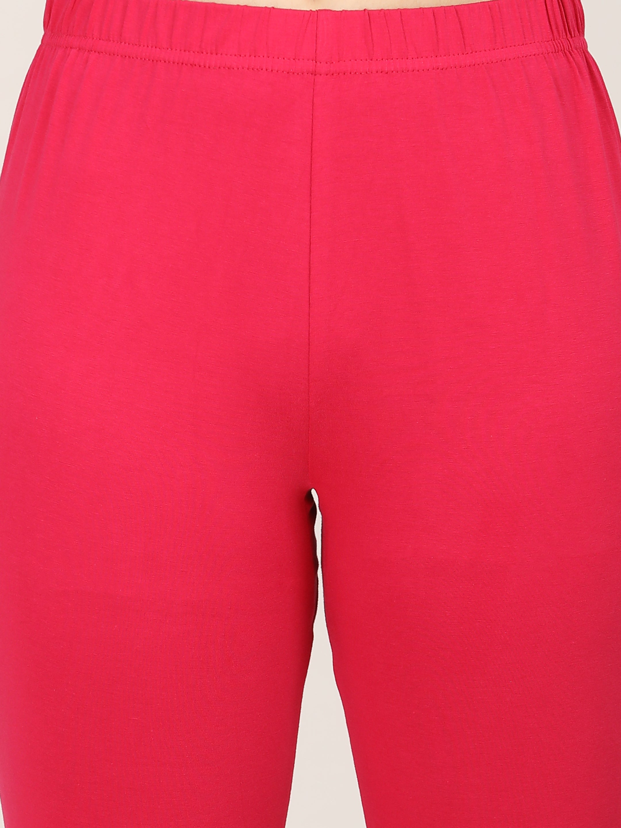 Naatiya Churidar Leggings - Strawberry