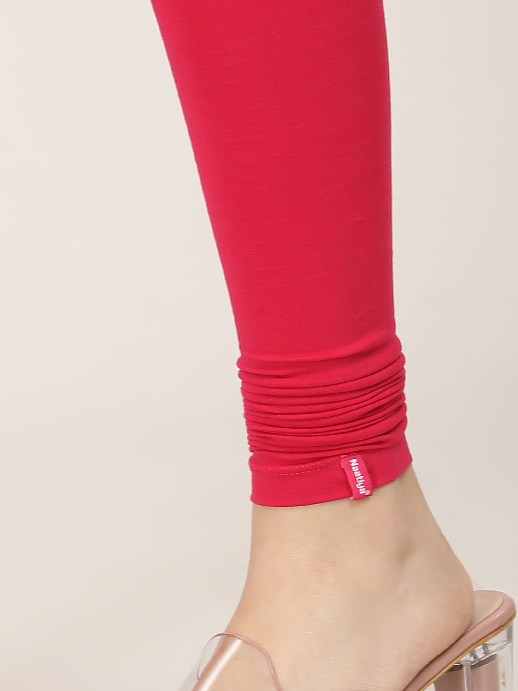 Naatiya Churidar Leggings - Strawberry