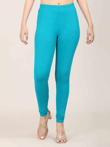 Naatiya Churidar Leggings - Sea Blue
