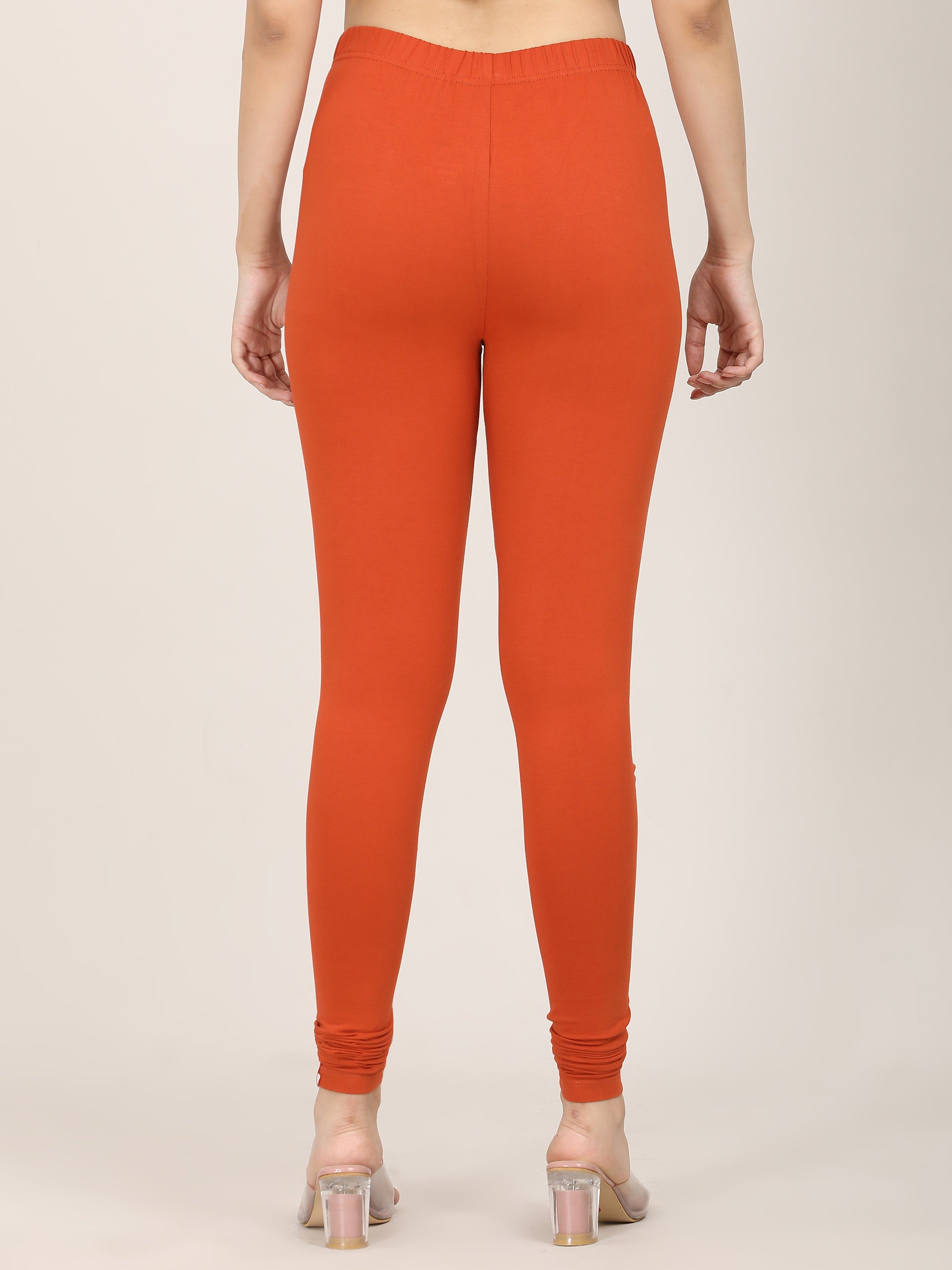 Naatiya Churidar Leggings - Rust