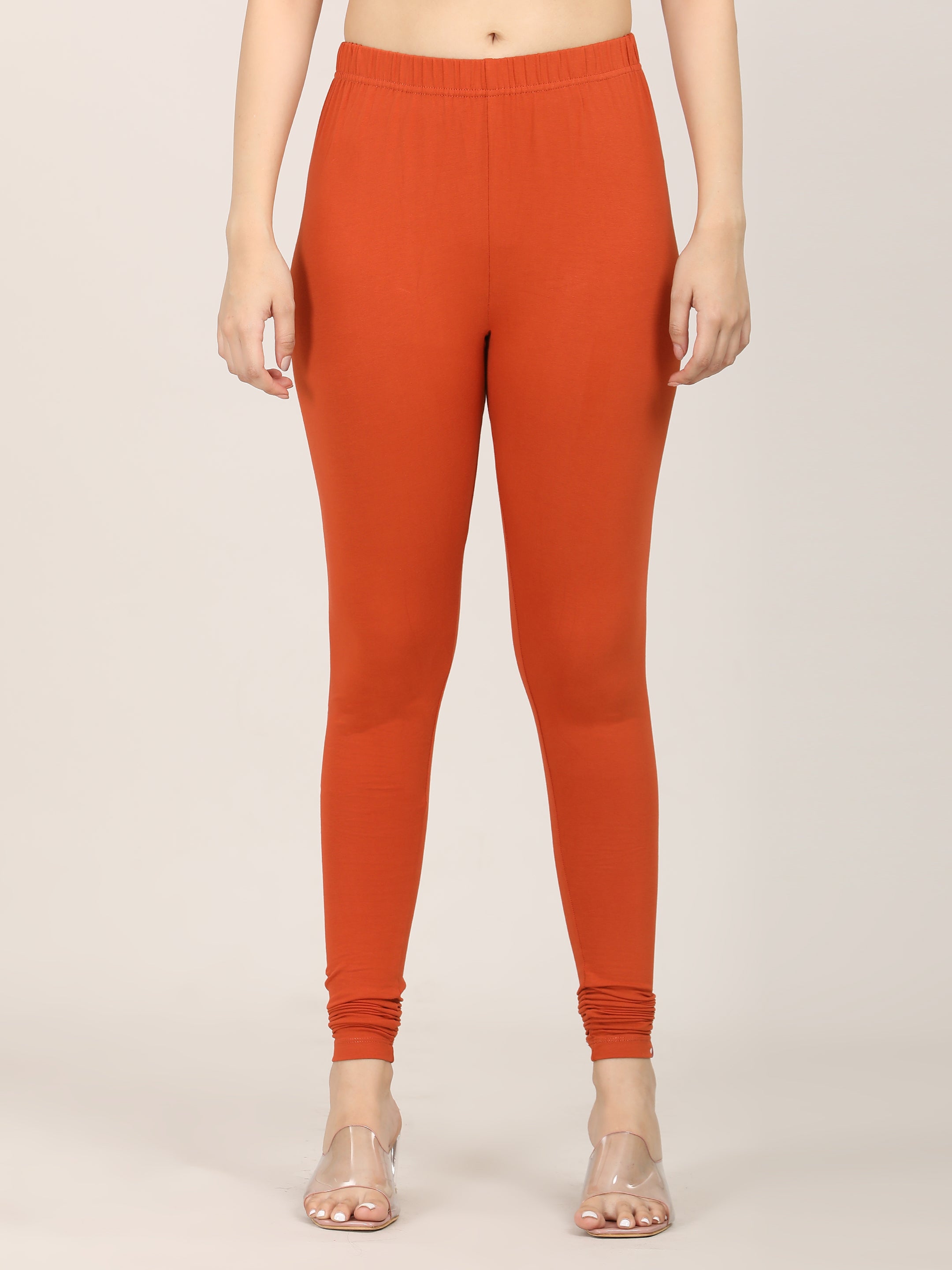 Naatiya Churidar Leggings - Rust