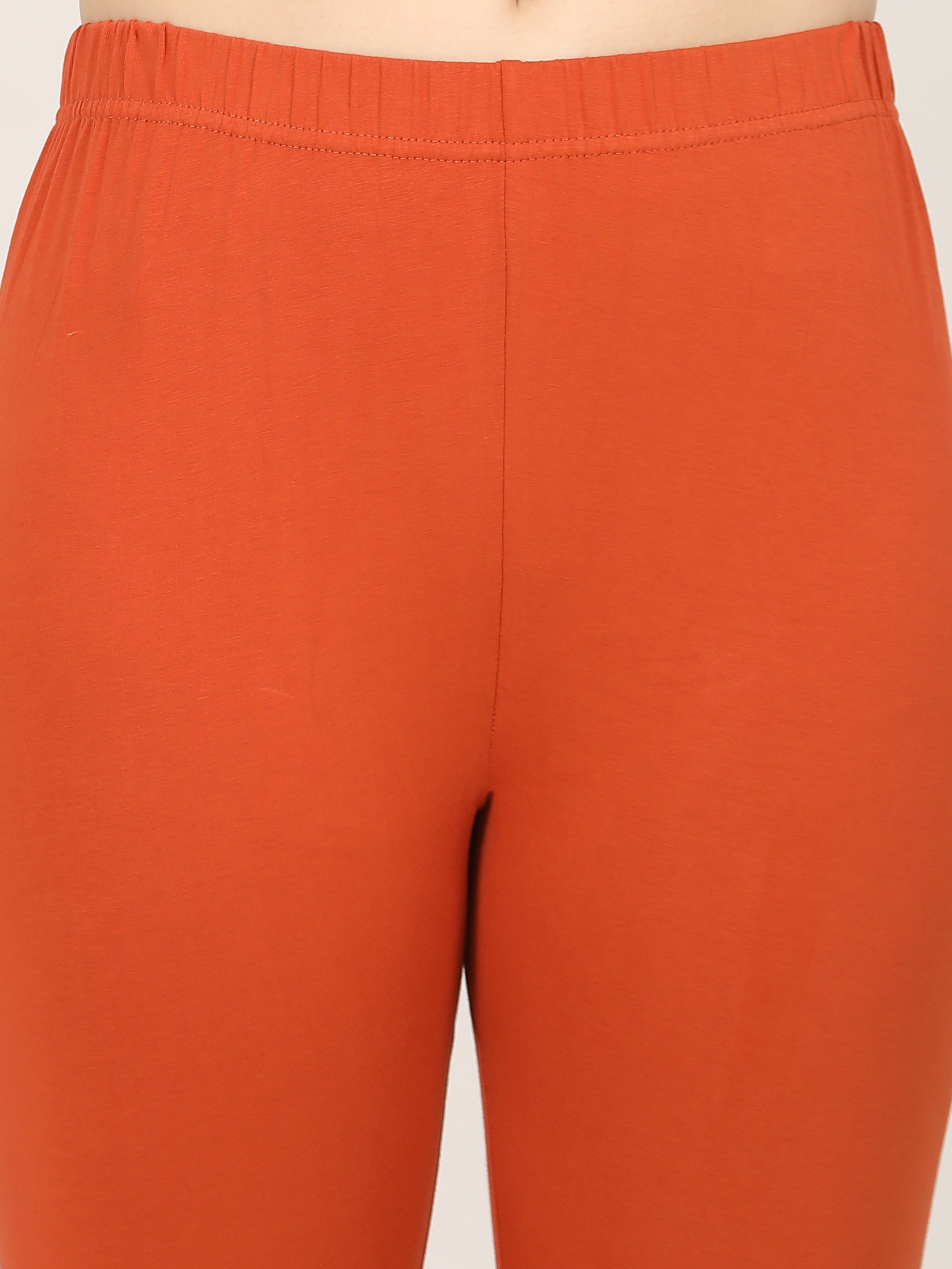 Naatiya Churidar Leggings - Rust