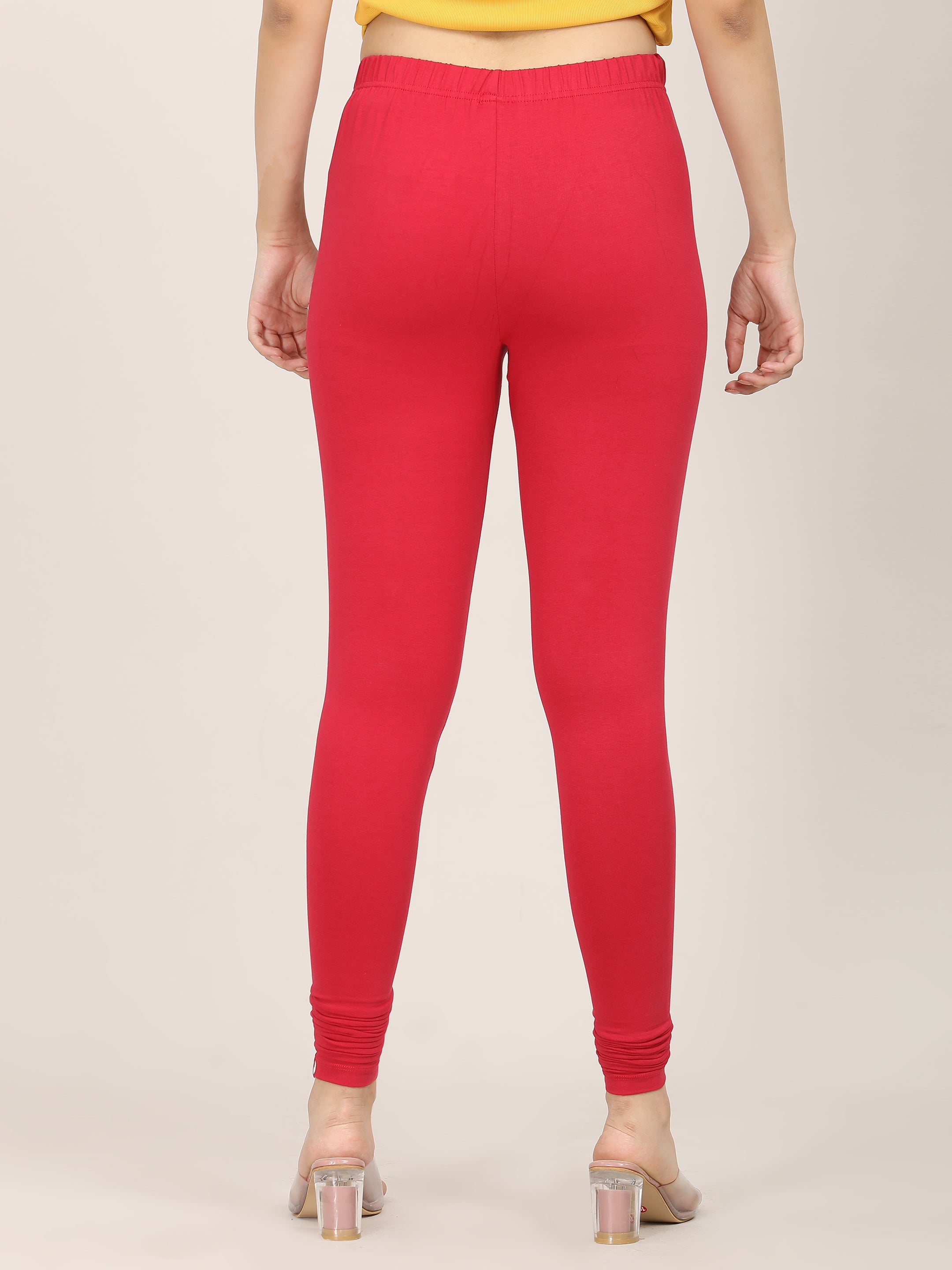 Naatiya Churidar Leggings - Rasberry