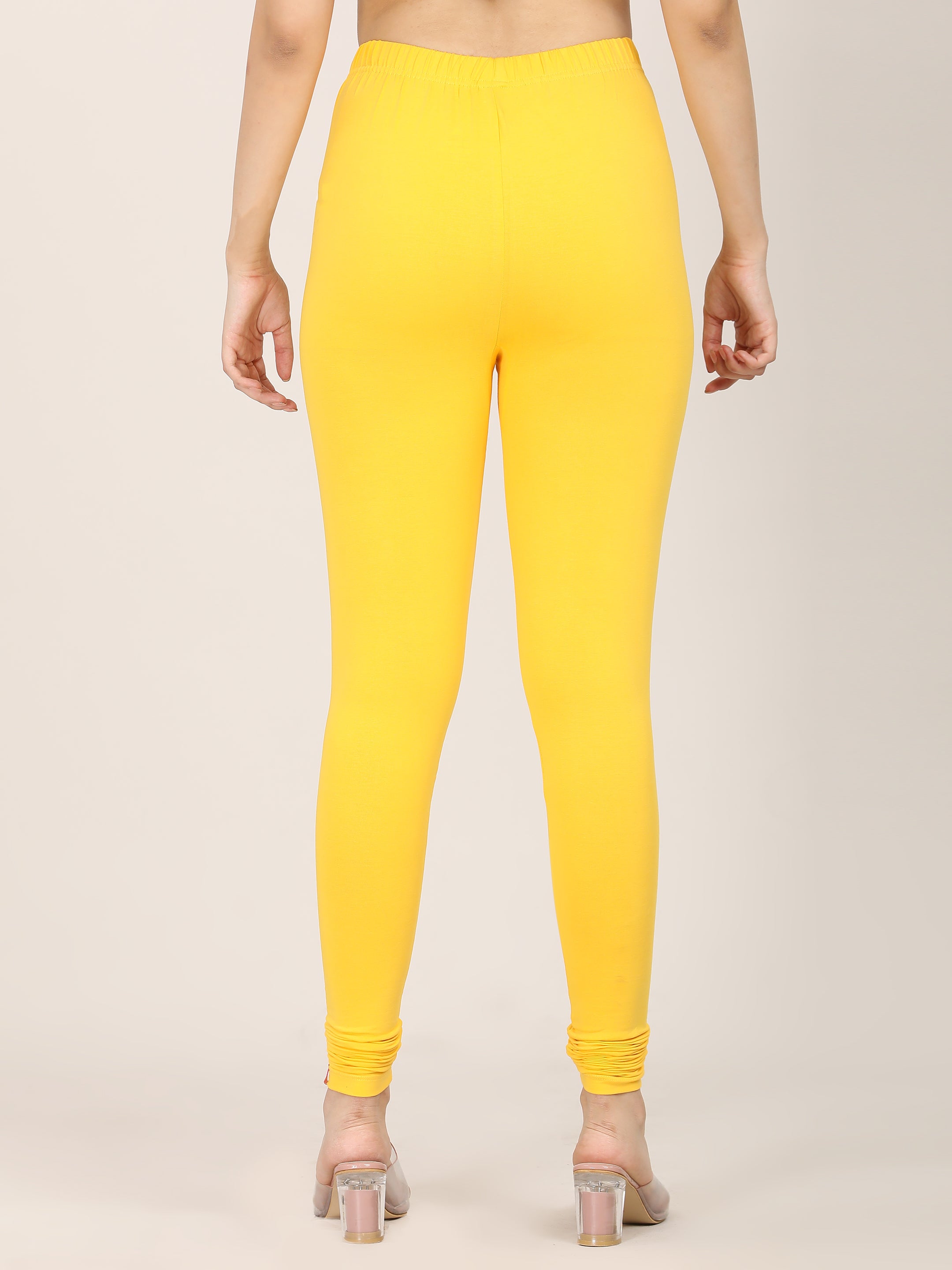 Naatiya Churidar Leggings - Golden Yellow