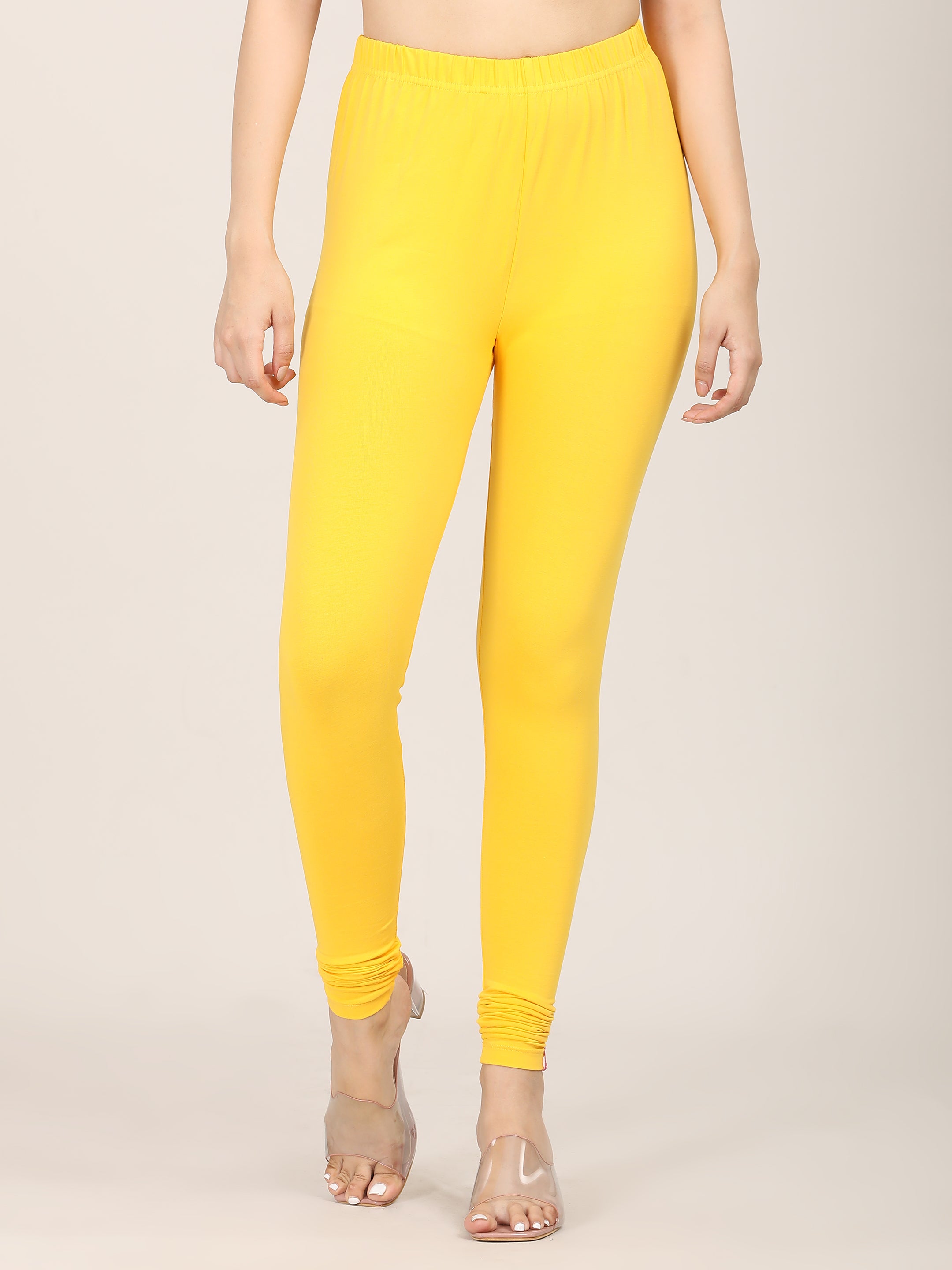 Naatiya Churidar Leggings - Golden Yellow