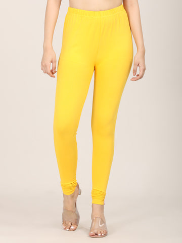 Naatiya Churidar Leggings - Golden Yellow