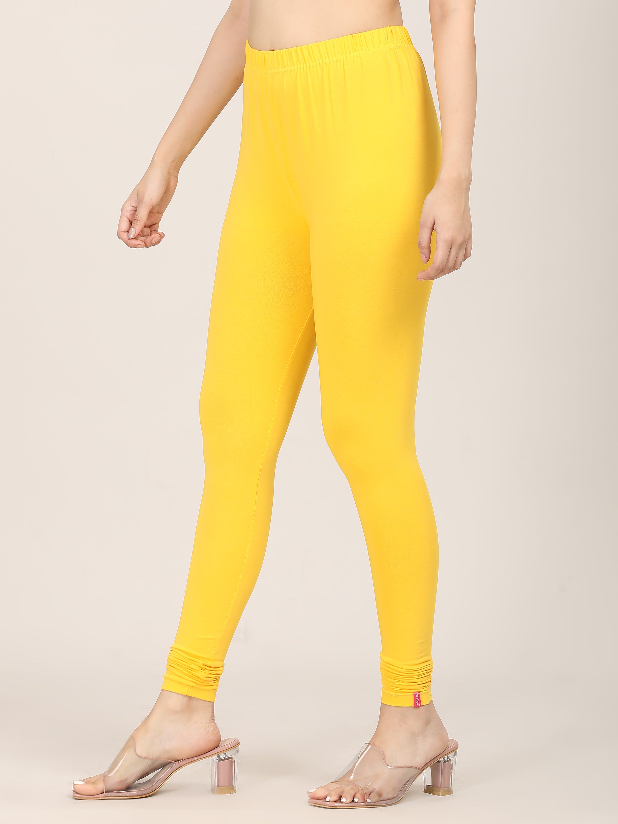 Naatiya Churidar Leggings - Golden Yellow