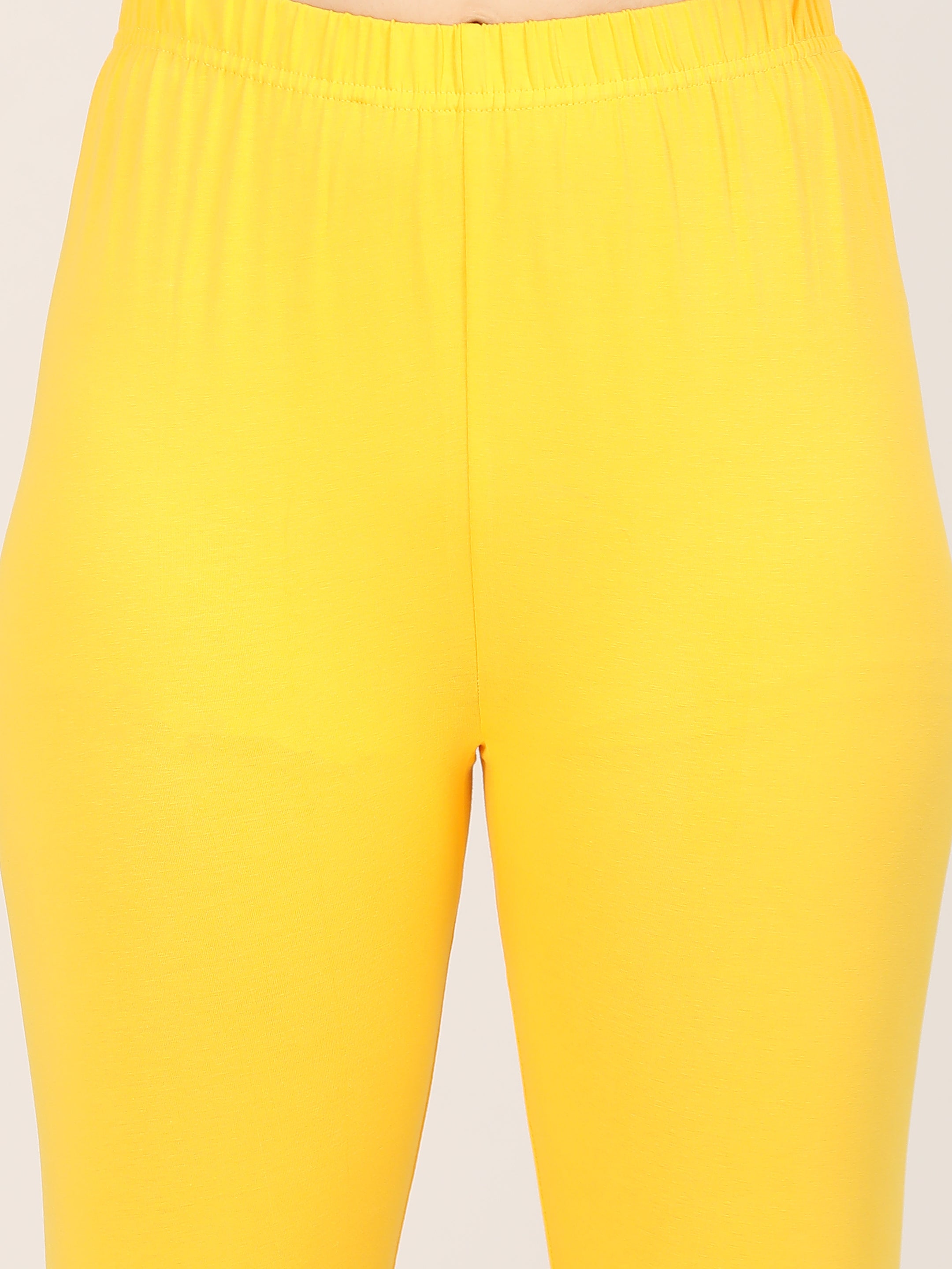 Naatiya Churidar Leggings - Golden Yellow