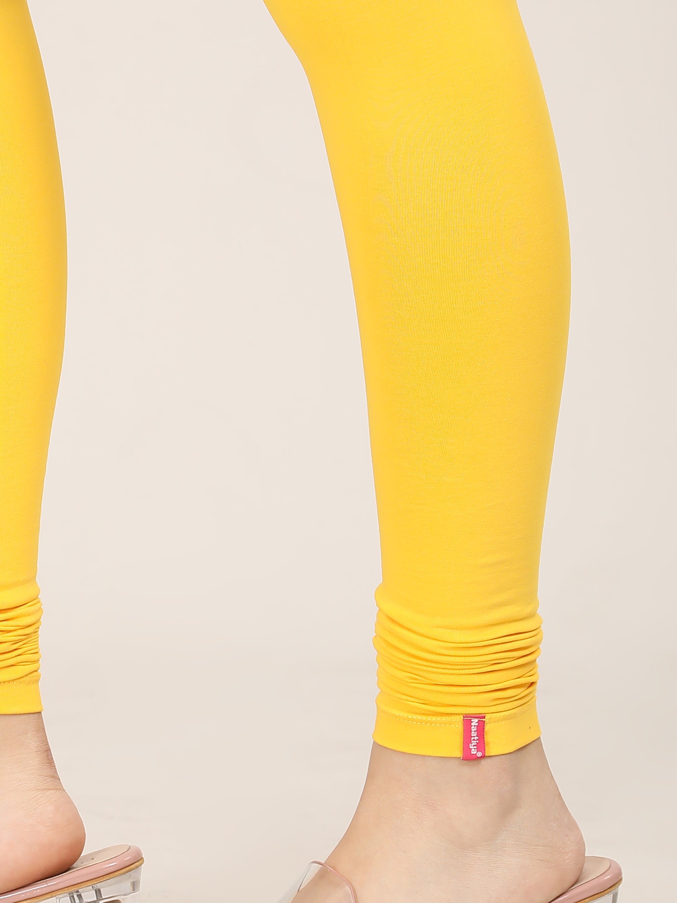 Naatiya Churidar Leggings - Golden Yellow