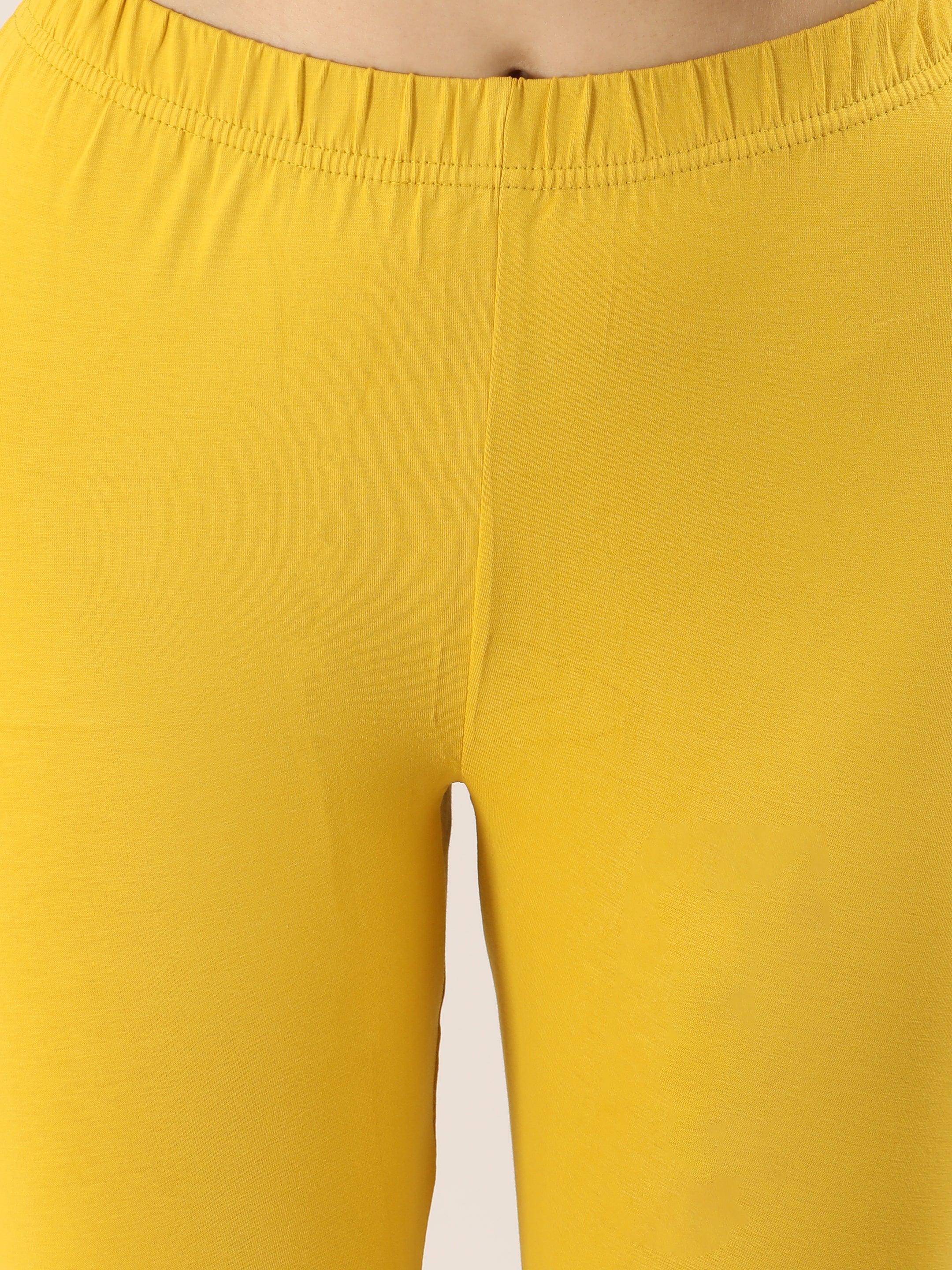 Naatiya Ankle Fit Leggings - Rich Gold