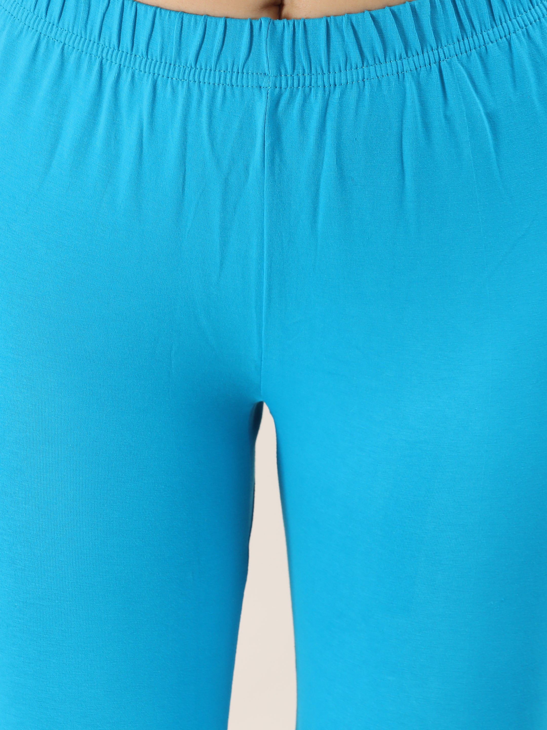 Naatiya Ankle Fit Leggings - T- Blue