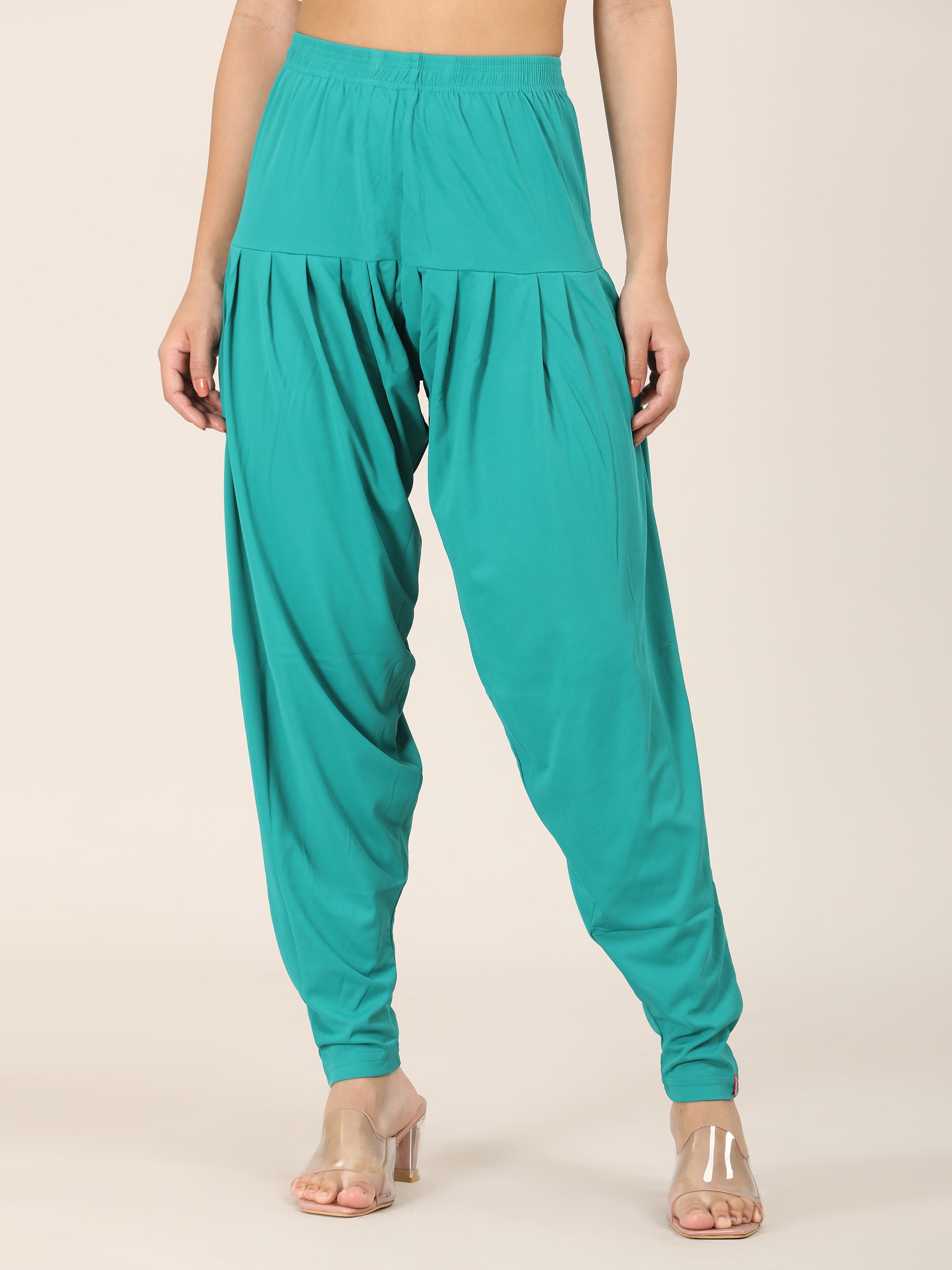 Patiala Bottom - Peacock Blue