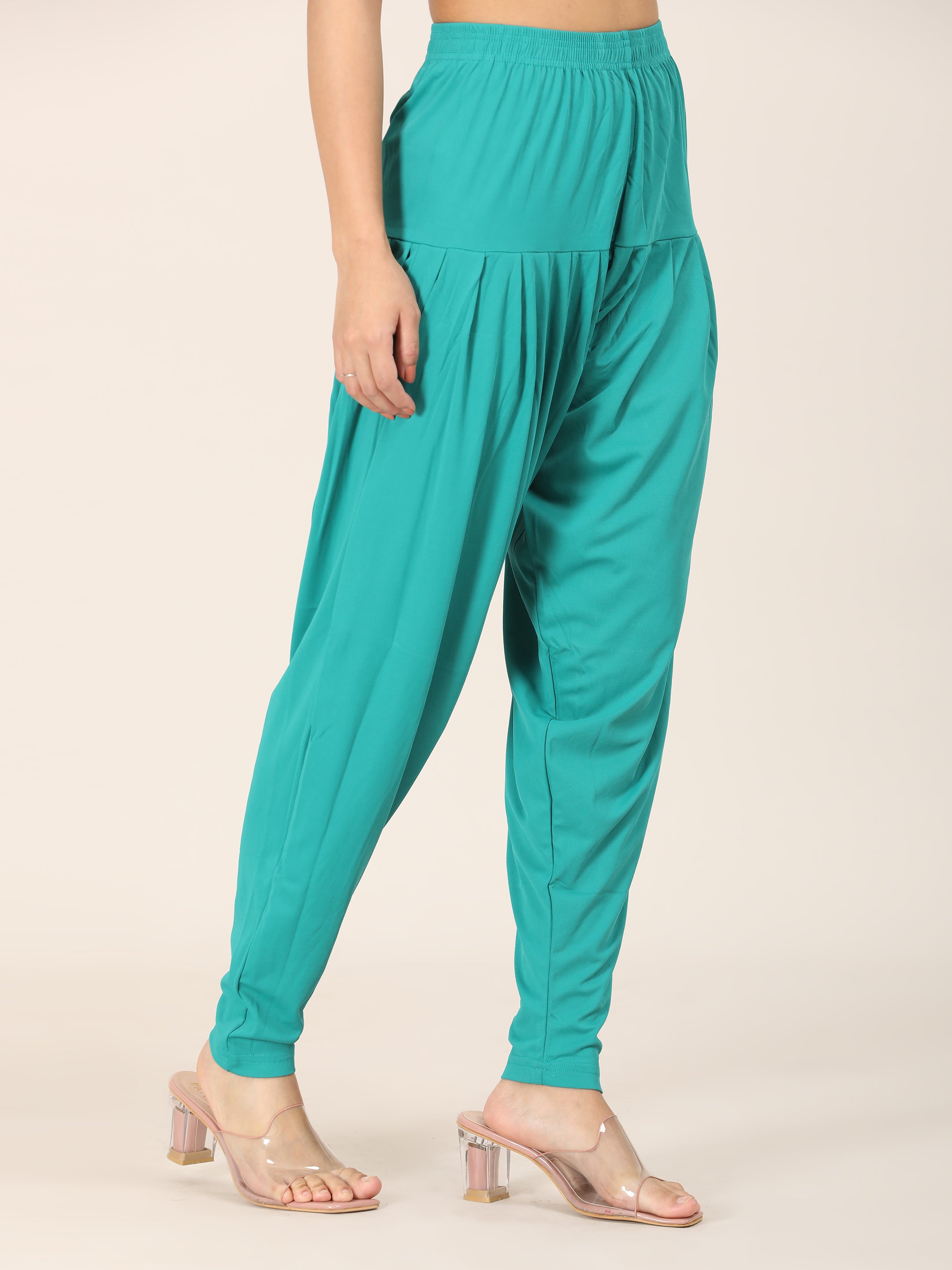 Patiala Bottom - Peacock Blue